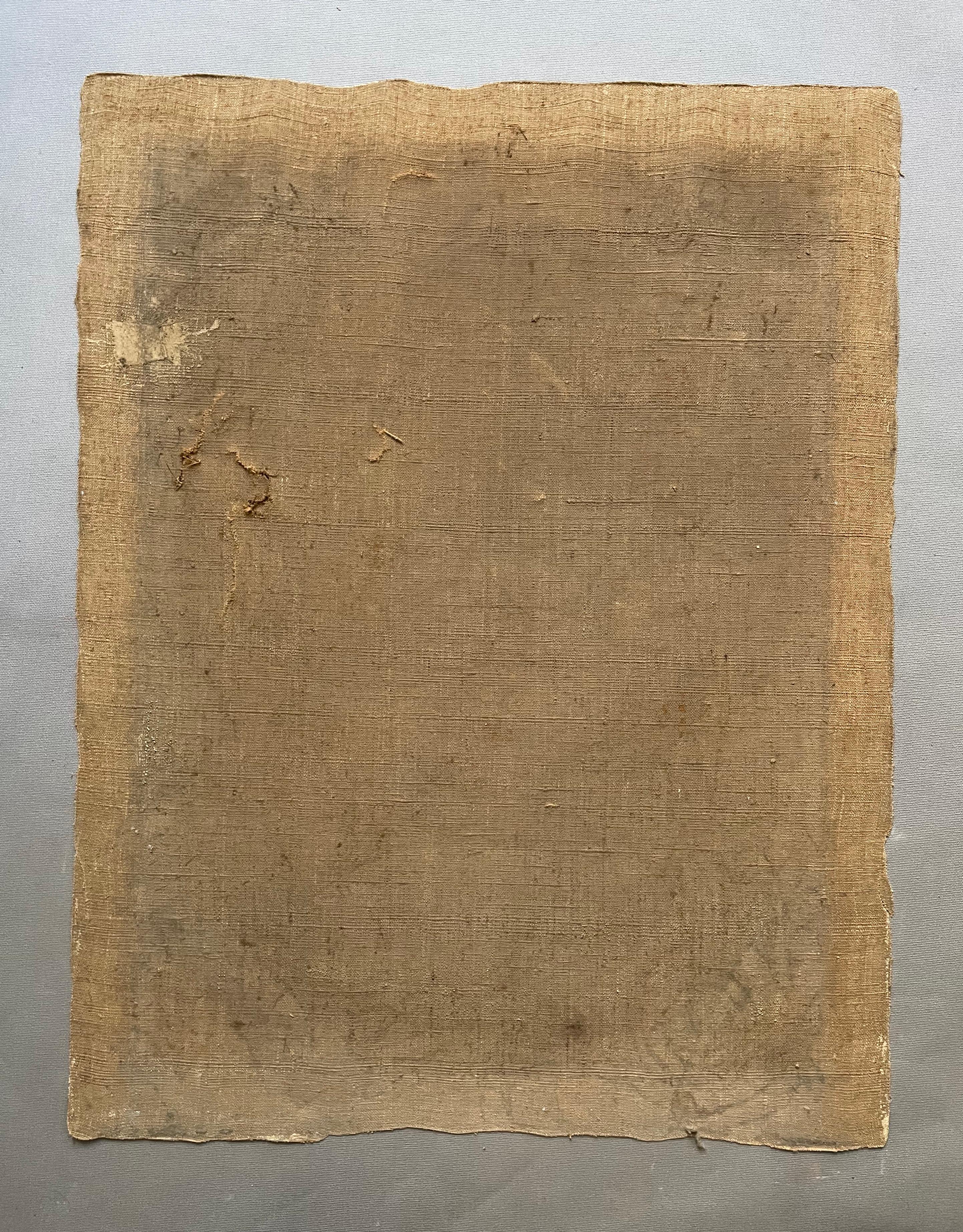 Portrait d'un homme au chapeau, huile sur toile, fin du XIXe siècle en vente 7