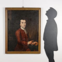 Portrait of a nobleman, 1700s, oil on cavas