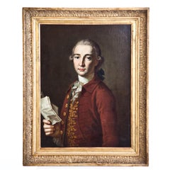 Portrait of a Nobleman, 18th Century, Figurative, Oil Painting on Canvas