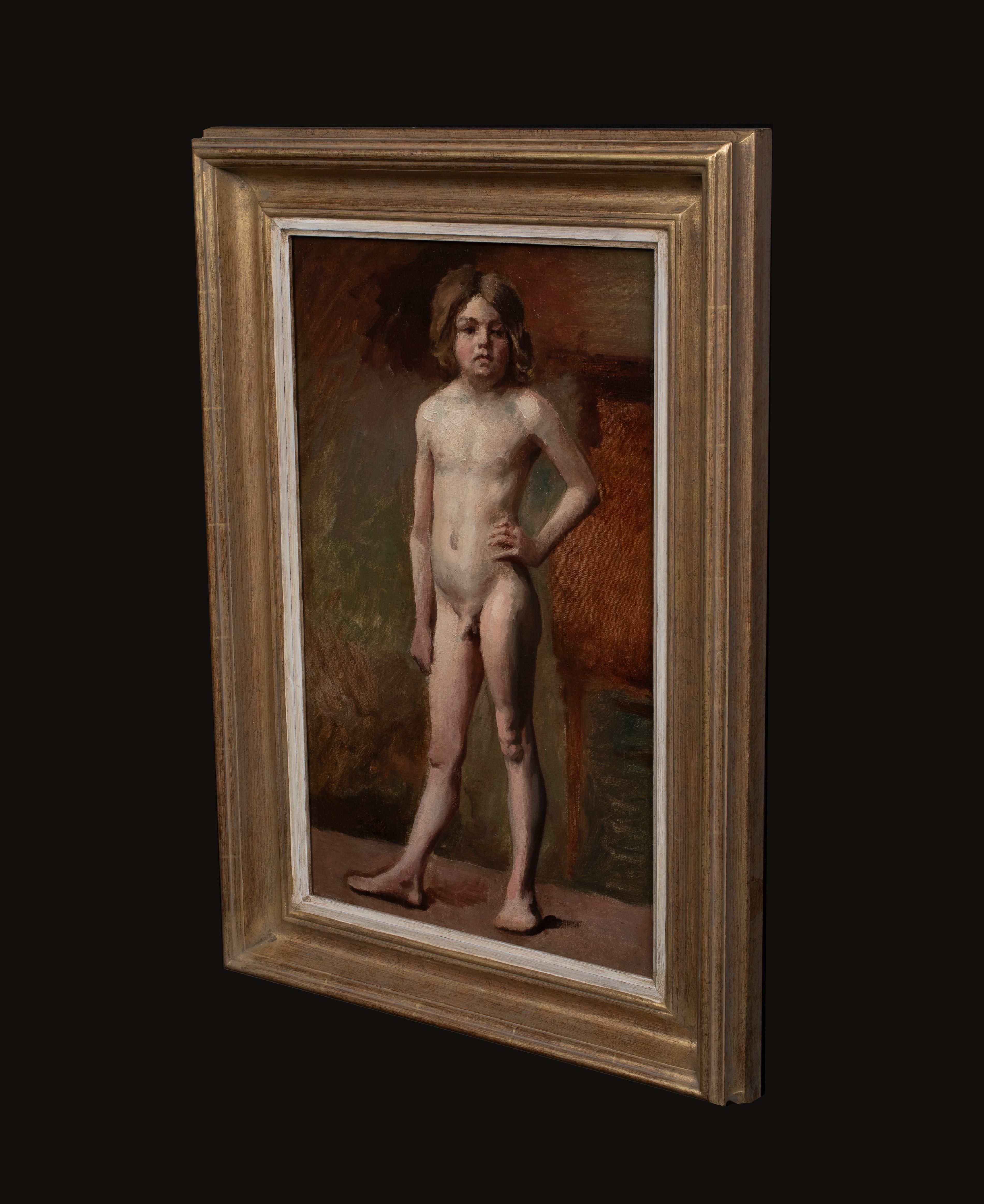 Portrait d'un garçon nu, début du XXe siècle  cercle d'Henry Scott Tuke 3