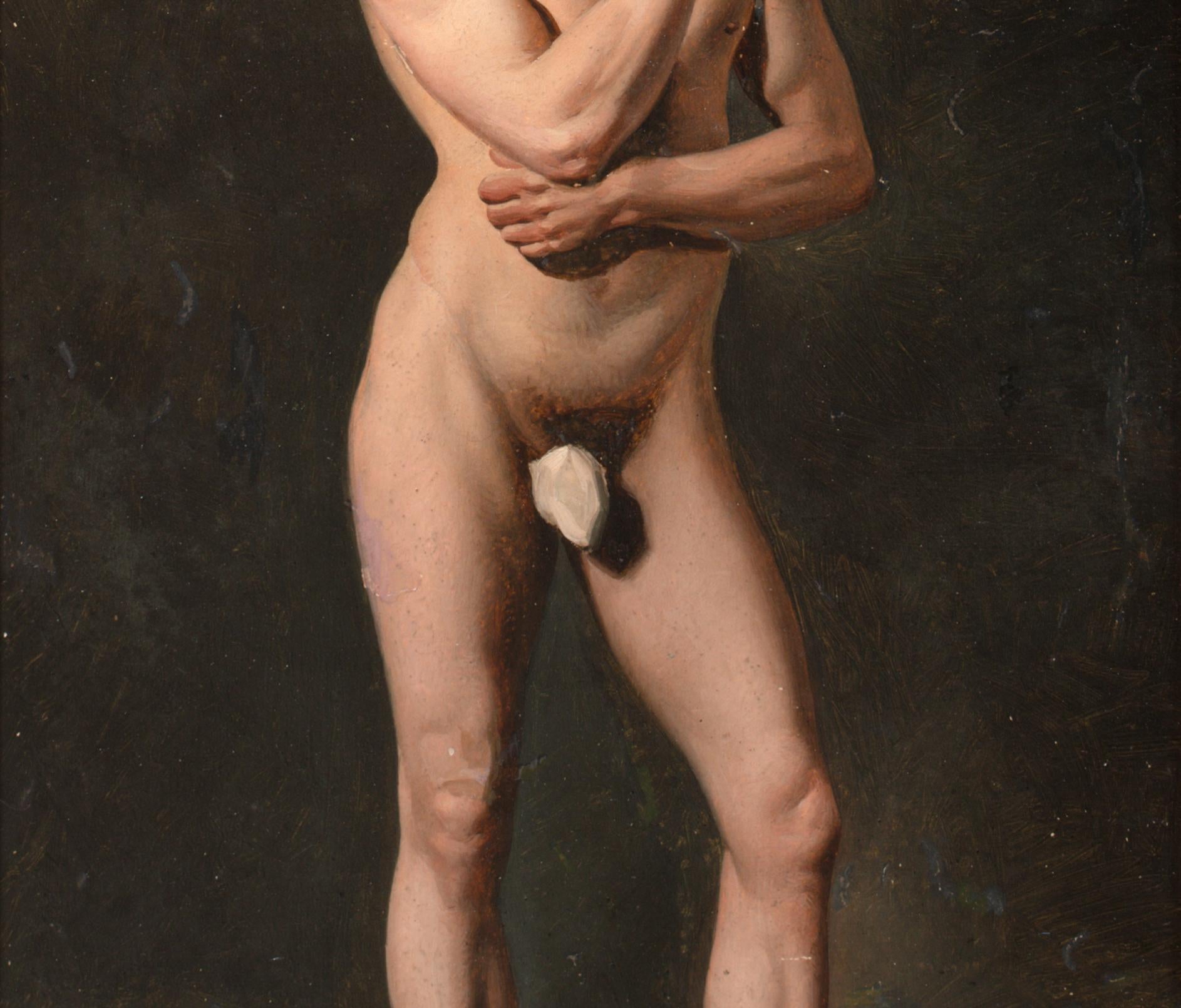 Portrait d'un homme nu, XVIIIe siècle École de Jacques-Louis David (1748-1825) en vente 2