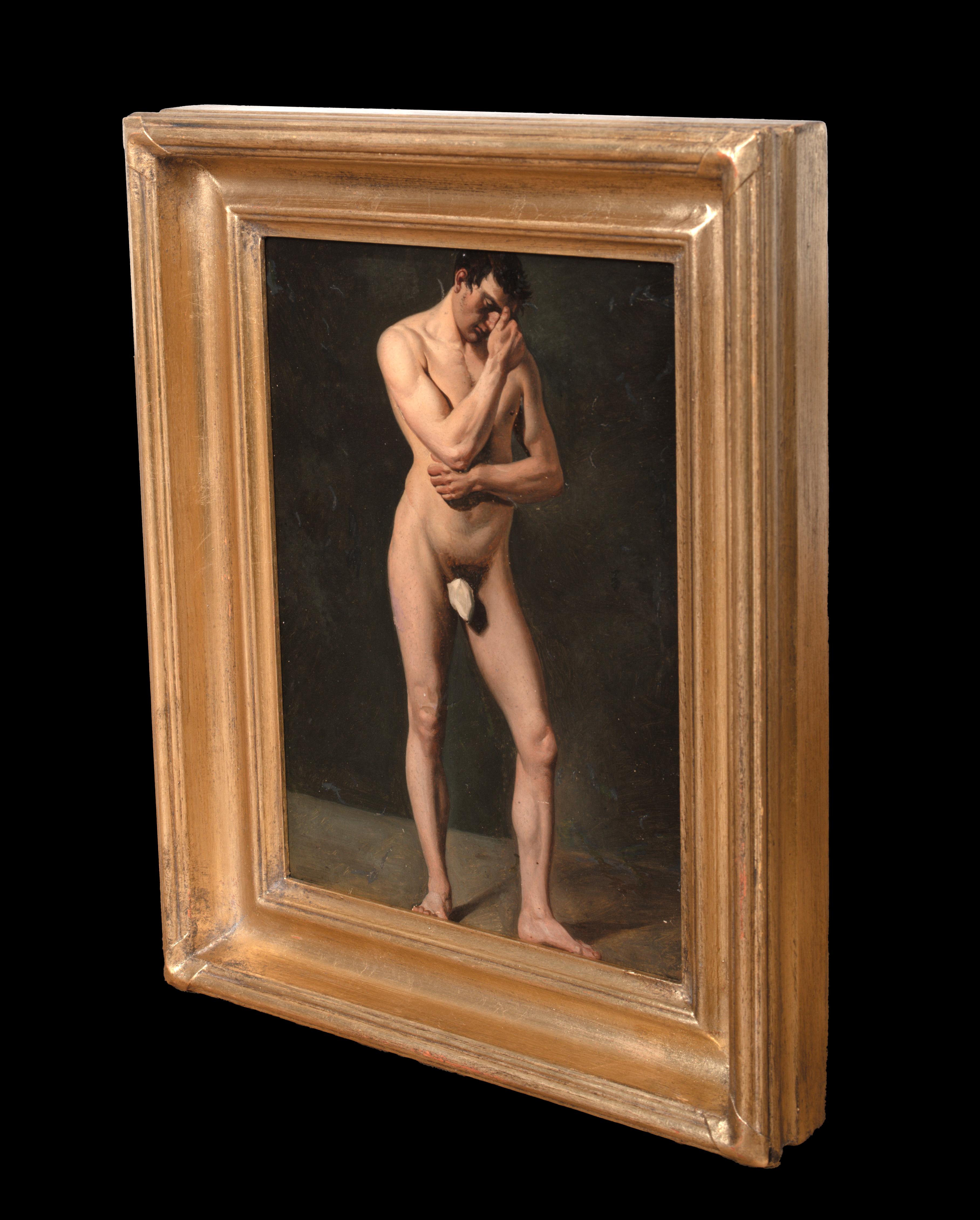 Portrait d'un homme nu, XVIIIe siècle École de Jacques-Louis David (1748-1825) en vente 4