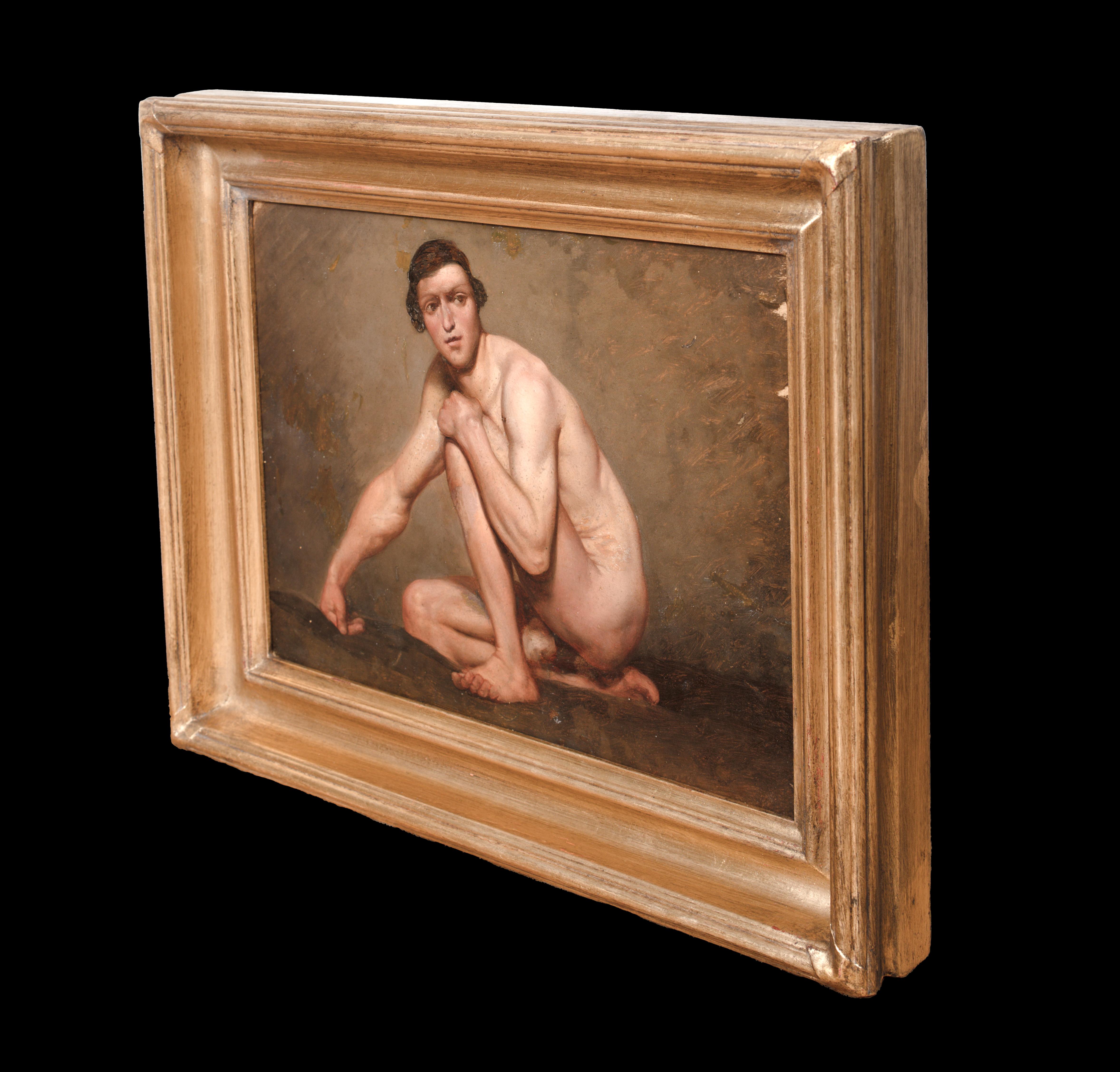 Porträt eines männlichen Aktes, 18. Jahrhundert Schule von Jacques-Louis David (1748-1825) im Angebot 4