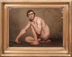 Portrait Of A Nude Male, 18th Century School of Jacques-Louis David (1748-1825)