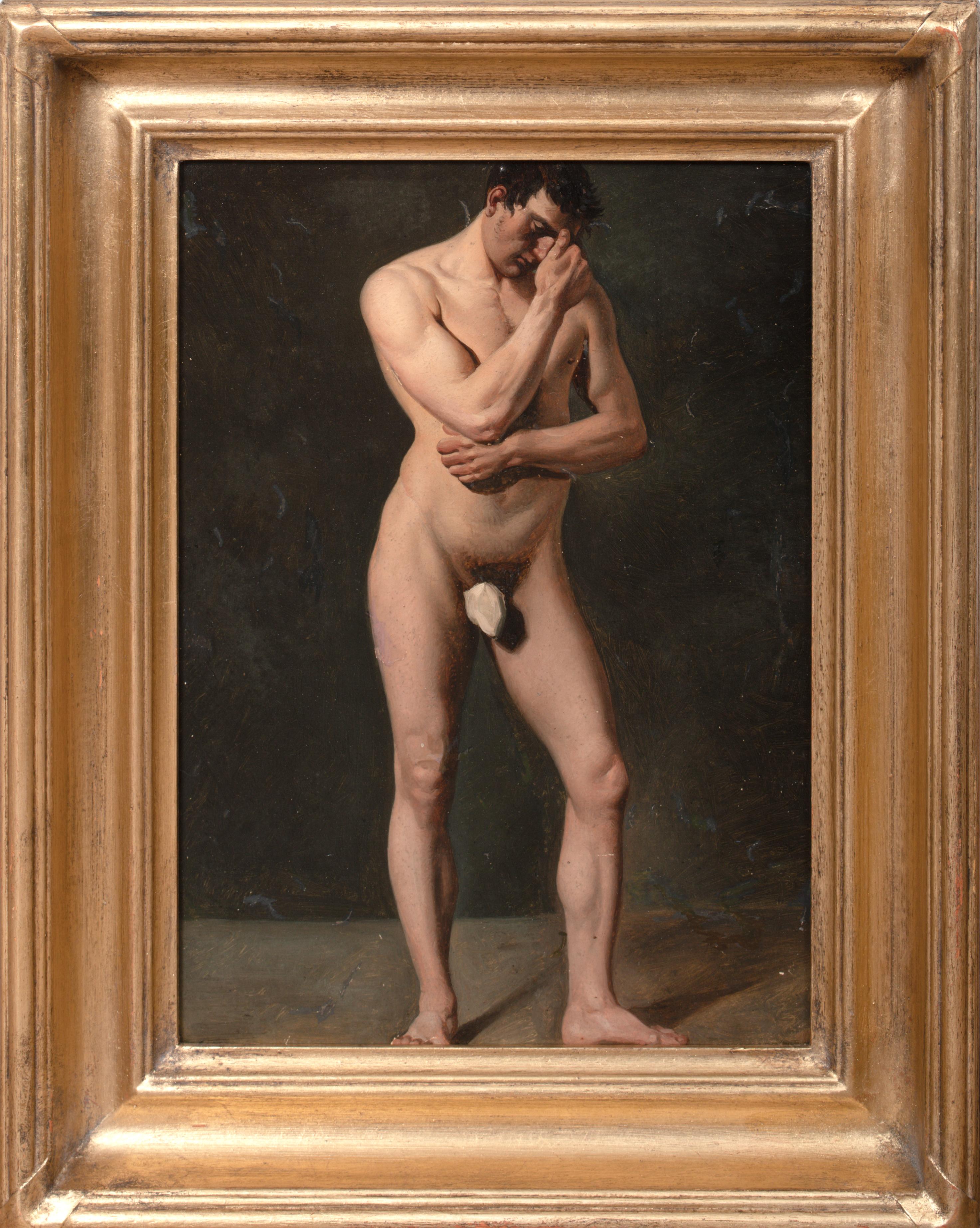 Portrait Of A Nude Male, 18th Century School of Jacques-Louis David (1748-1825)