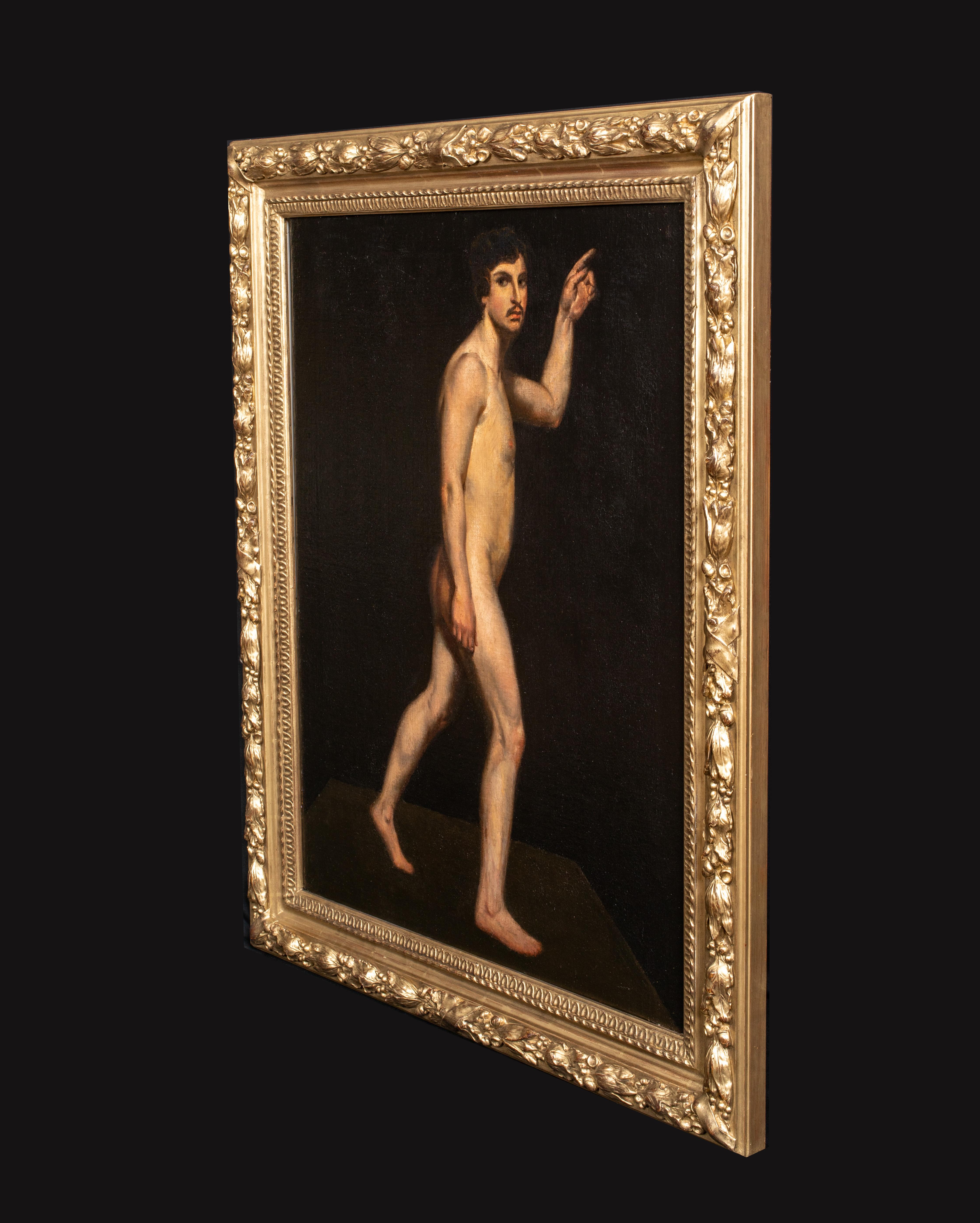 Portrait Of A Nude Male, 19th Century 4