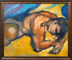 Portrait d'un homme nu endormi, 20e siècle