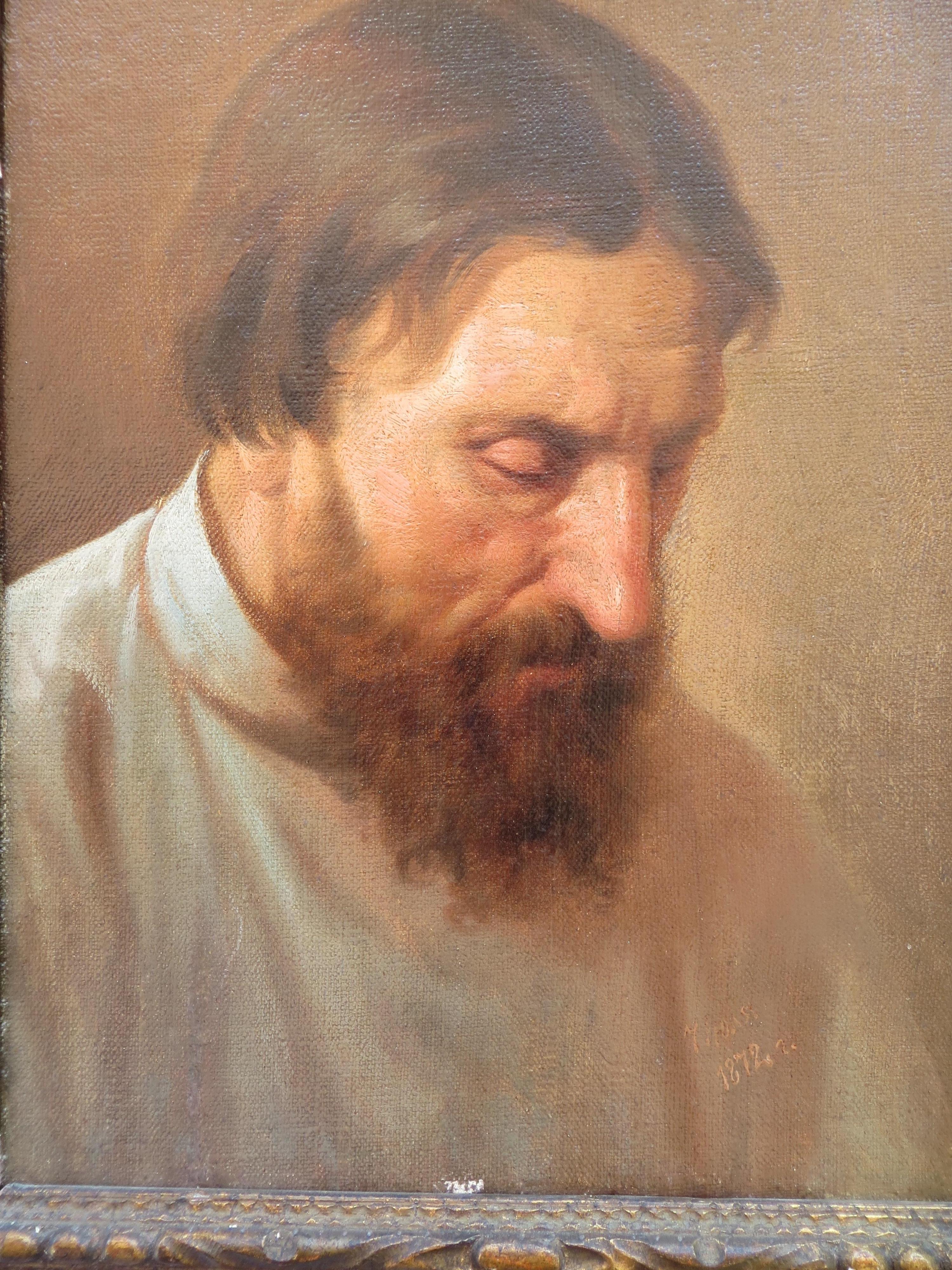 Porträt eines alten Mannes (Braun), Portrait Painting, von Unknown