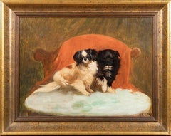 Portrait Of A Pair Pair Of Pekingese Dogs "Jip & Randolf", circa 1900  English S