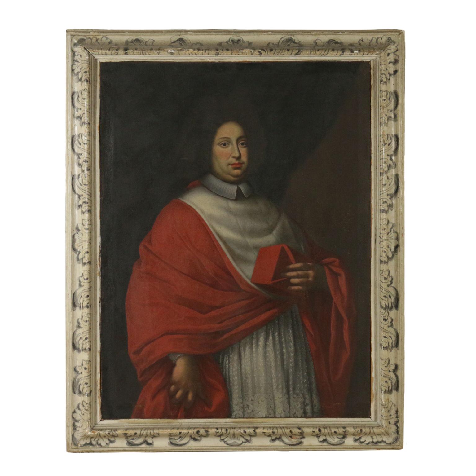 Unknown Portrait Painting – Portrait of a Prelate