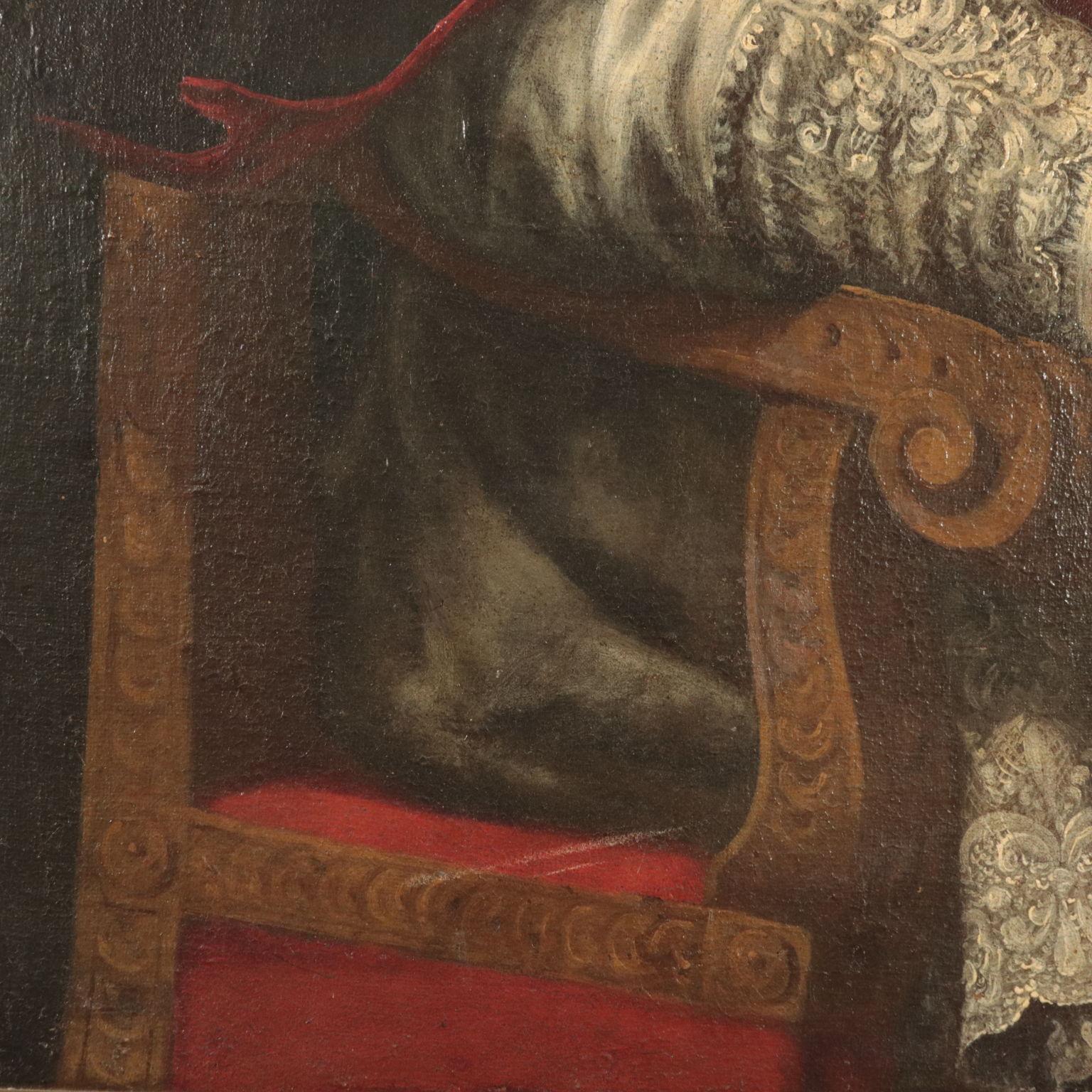 Portrait of a Prelate, Oil on Canvas, 18th Century 3