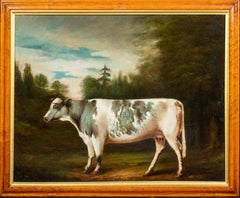 Portrait Of A Prize Holstein Friesian Cow, circa 1800