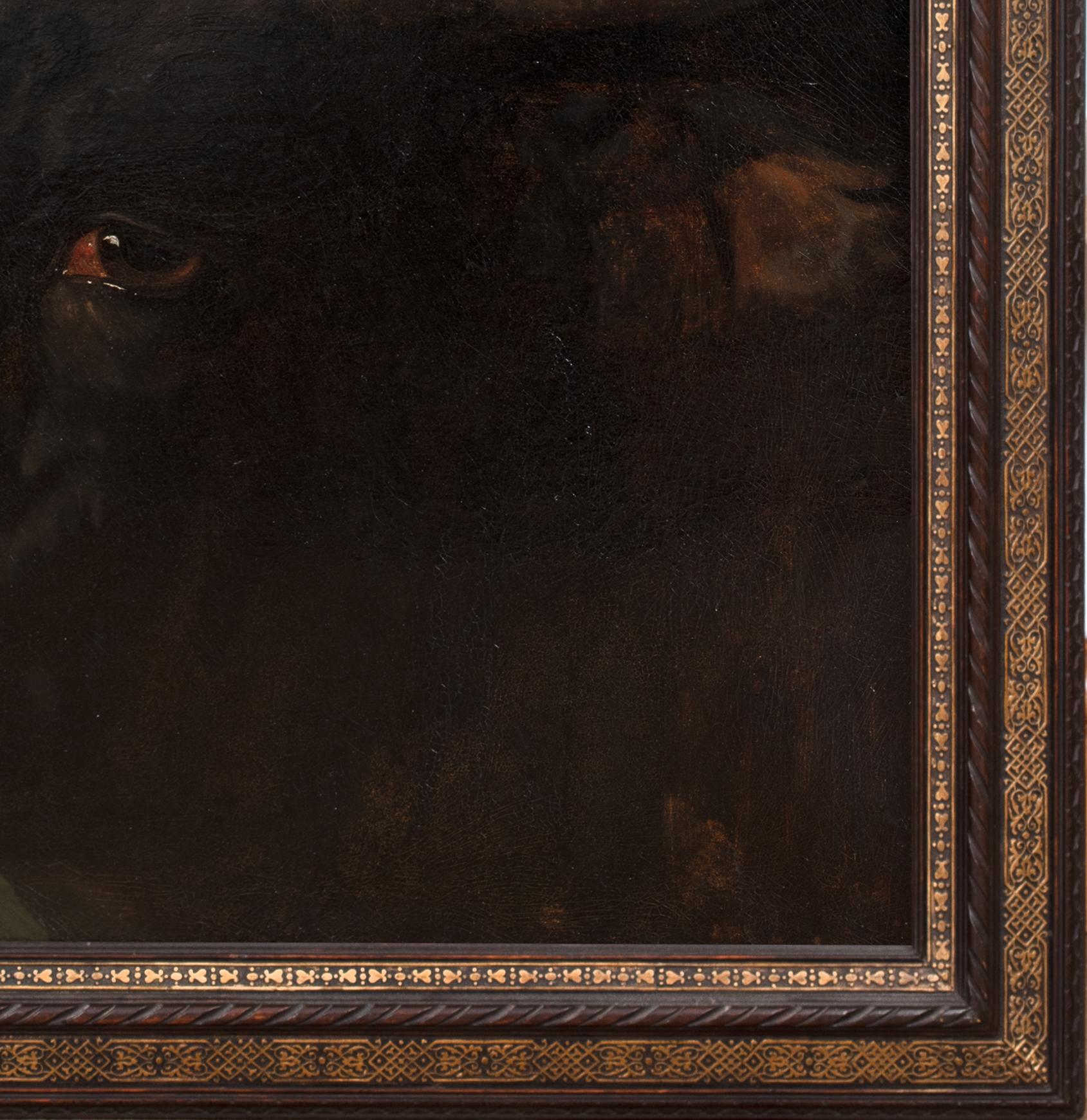 Portrait Of A Prize Spanish Fighting Bull, Sevilla, 19th Century

by PHILIP VILLAMIL (1814-1878)

Large 19th Century portrait of a prize Spanish fighting bull, oil on canvas laid to board, by Phillip Villamil. Excellent quality and condition study