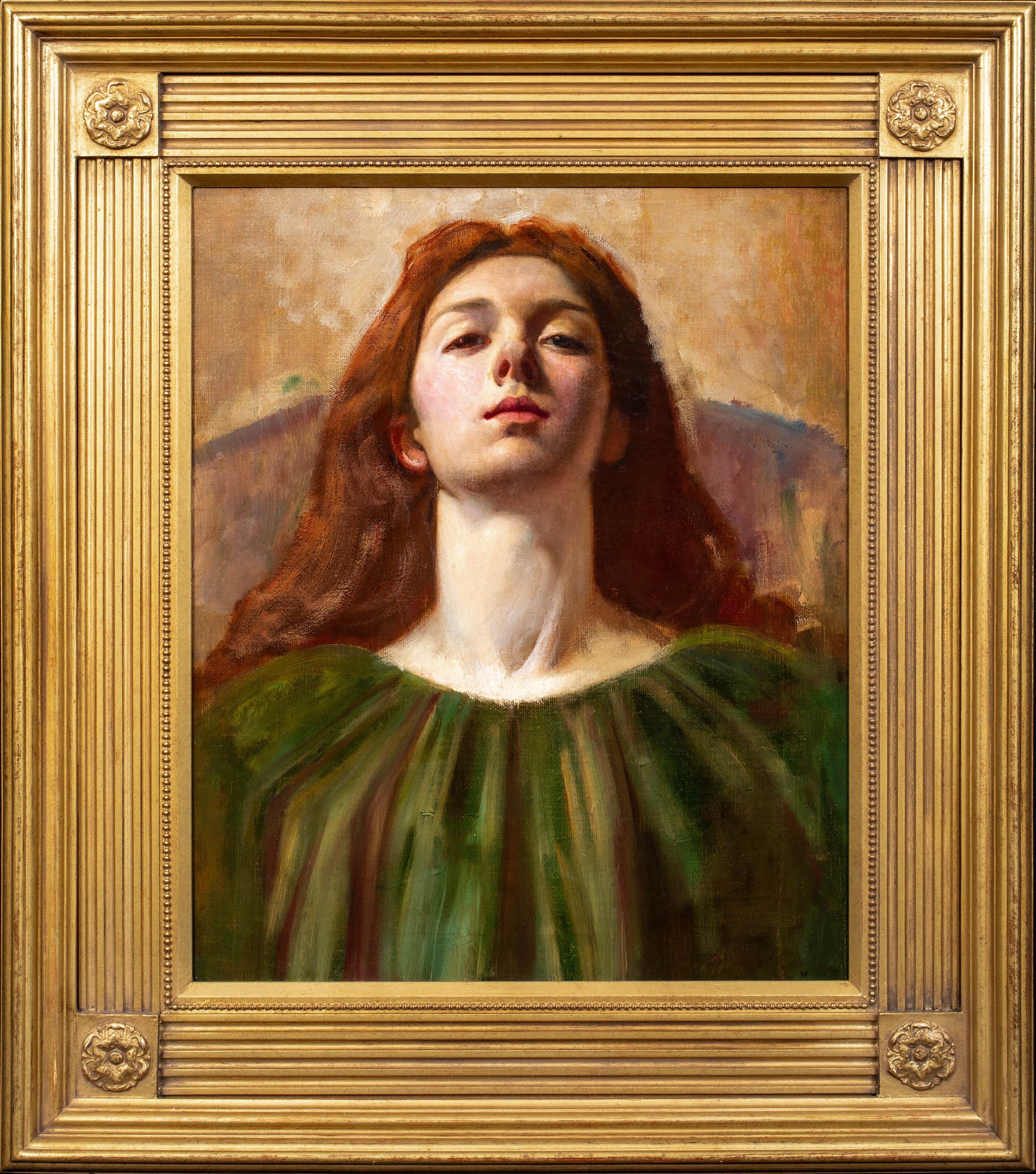 Unknown Portrait Painting - Portrait of A Red Haired Girl, 19th century  John Everett MILLAIS (1829-1896)