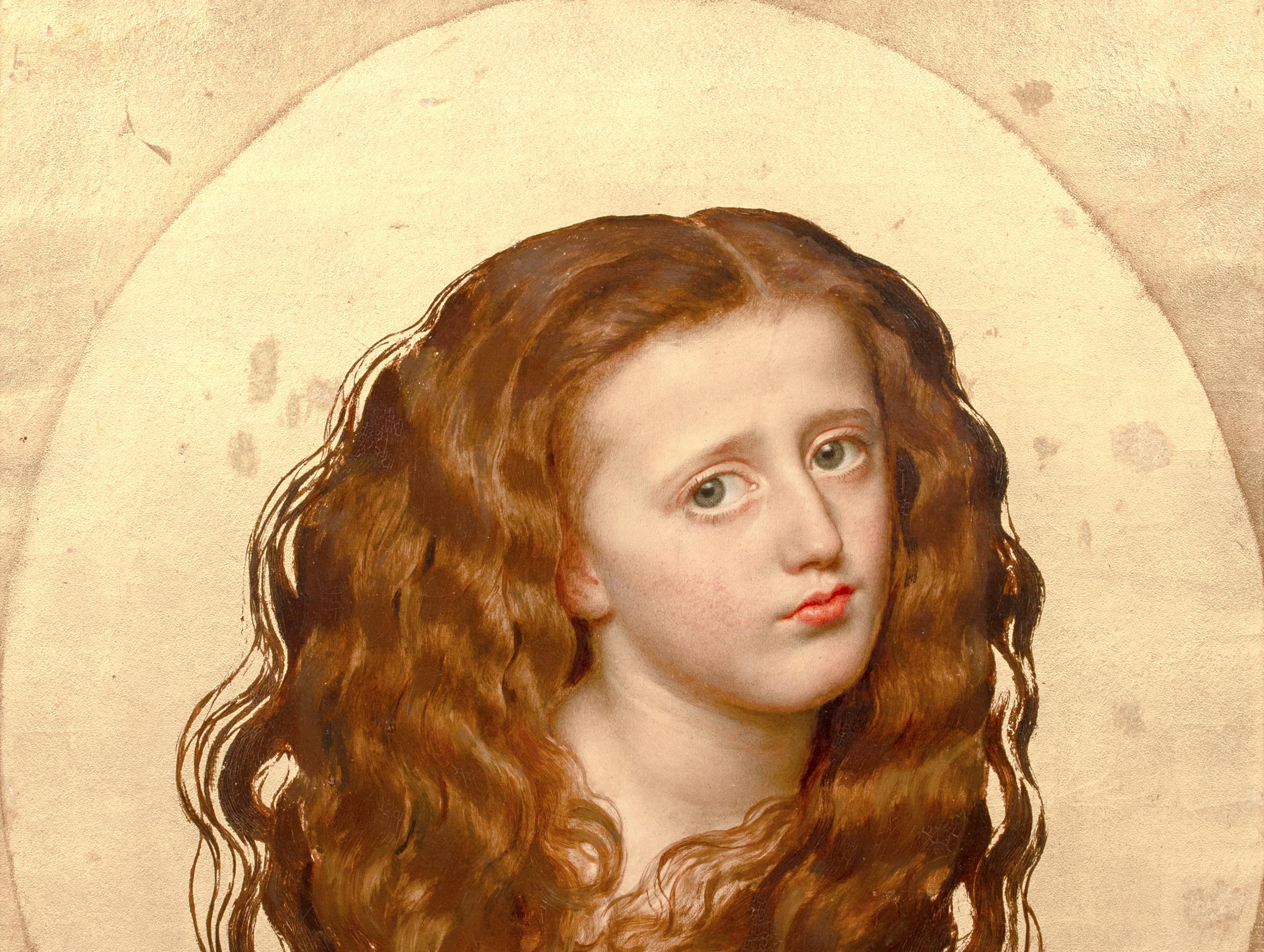 Portrait of a Redhaired Girl, dated 1867  by JOHN HARRIS VALDA Senior (1835-1881 For Sale 2