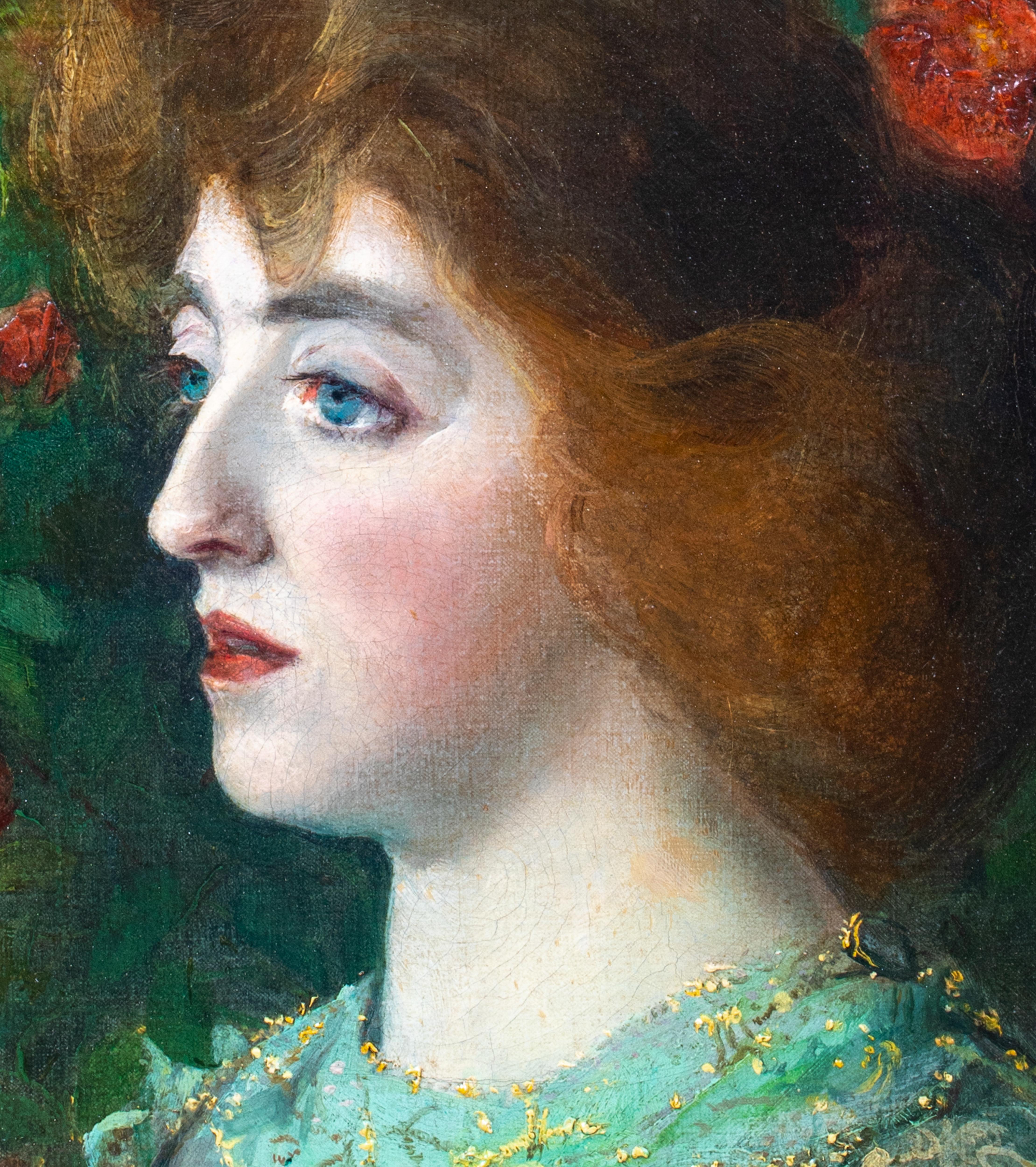 Portrait Of A Rosalin Isabel 19th Century Pre-Raphaelite / Arts & Crafts School For Sale 6