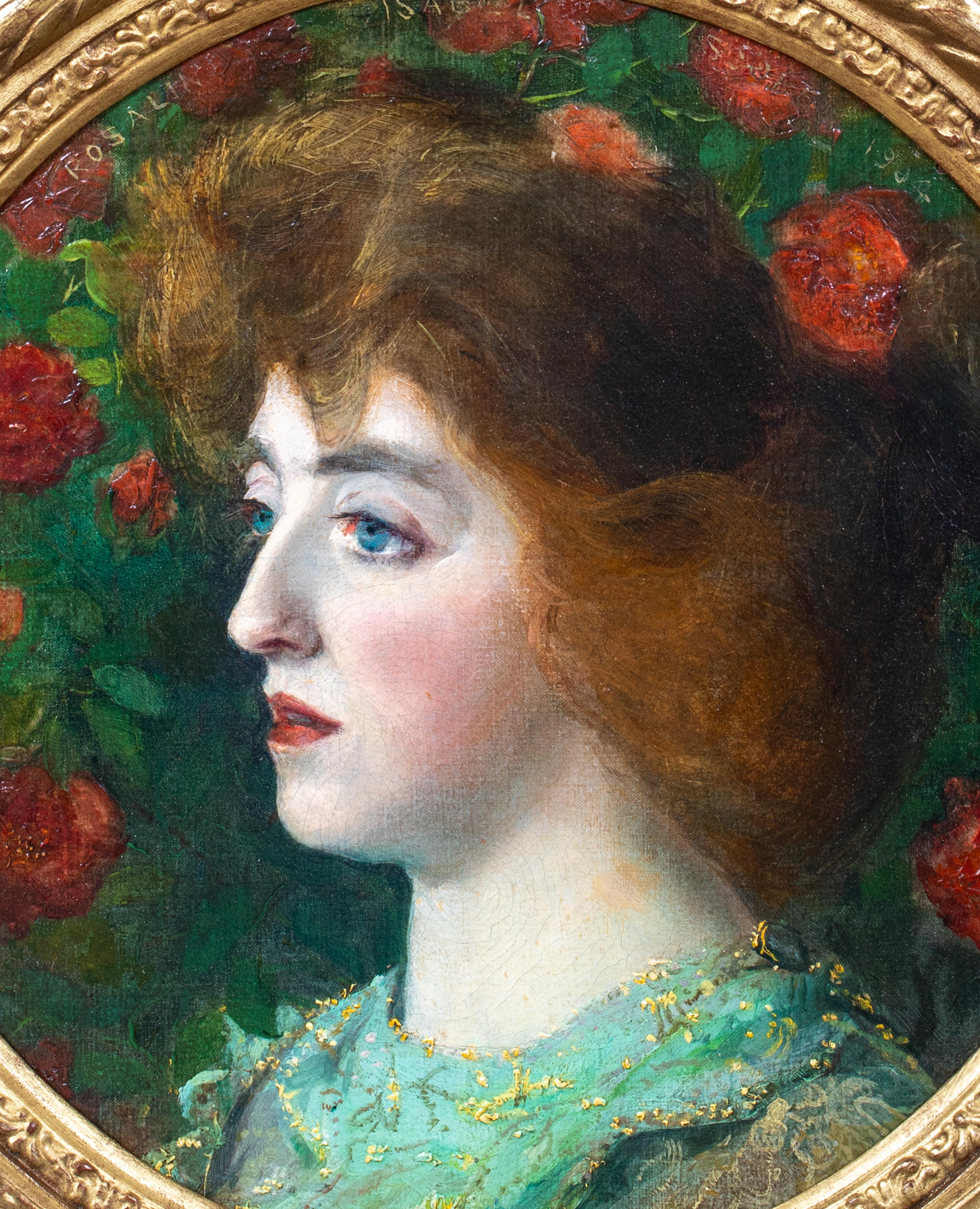 Portrait Of A Rosalin Isabel 19th Century Pre-Raphaelite / Arts & Crafts School For Sale 1