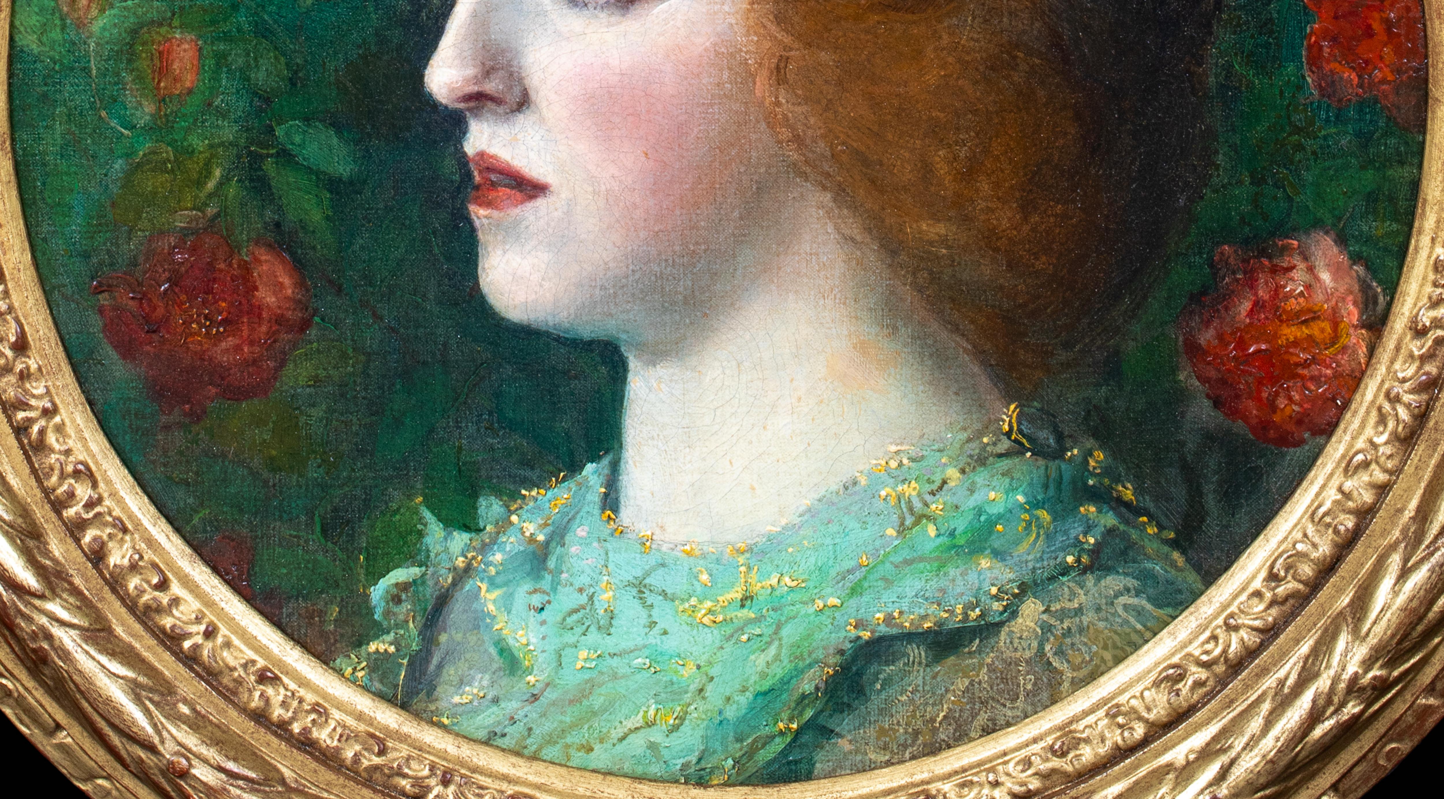Portrait Of A Rosalin Isabel 19th Century Pre-Raphaelite / Arts & Crafts School For Sale 2