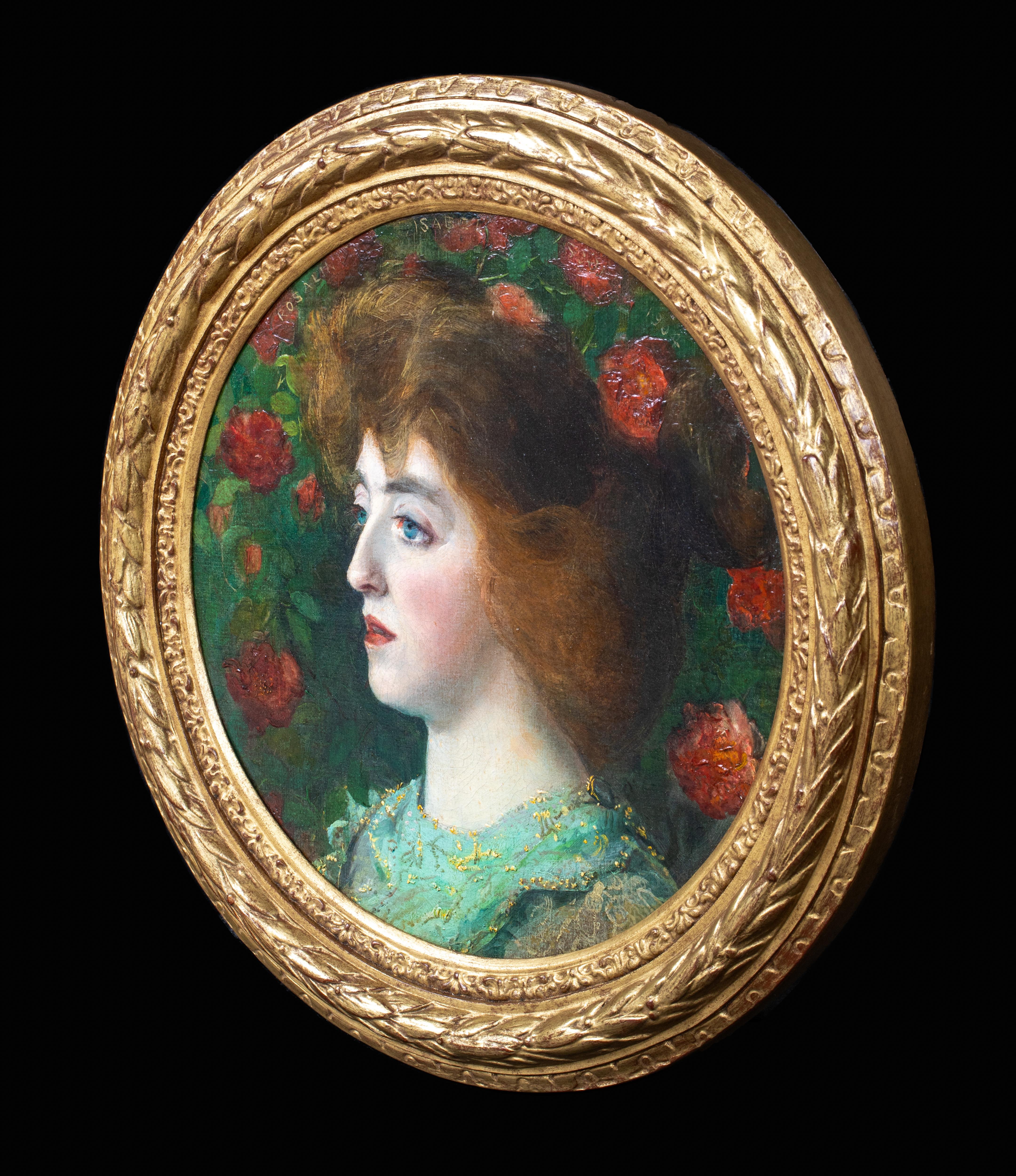 Portrait Of A Rosalin Isabel 19th Century Pre-Raphaelite / Arts & Crafts School For Sale 4