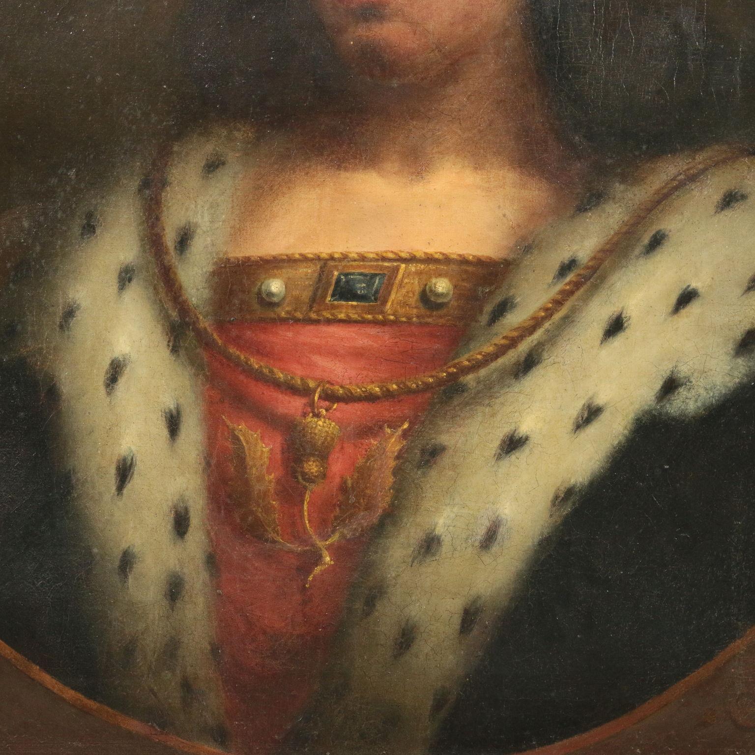 Porträt eines schottischen Monarchen, Öl auf Leinwand, 19. Jahrhundert (Braun), Portrait Painting, von Unknown