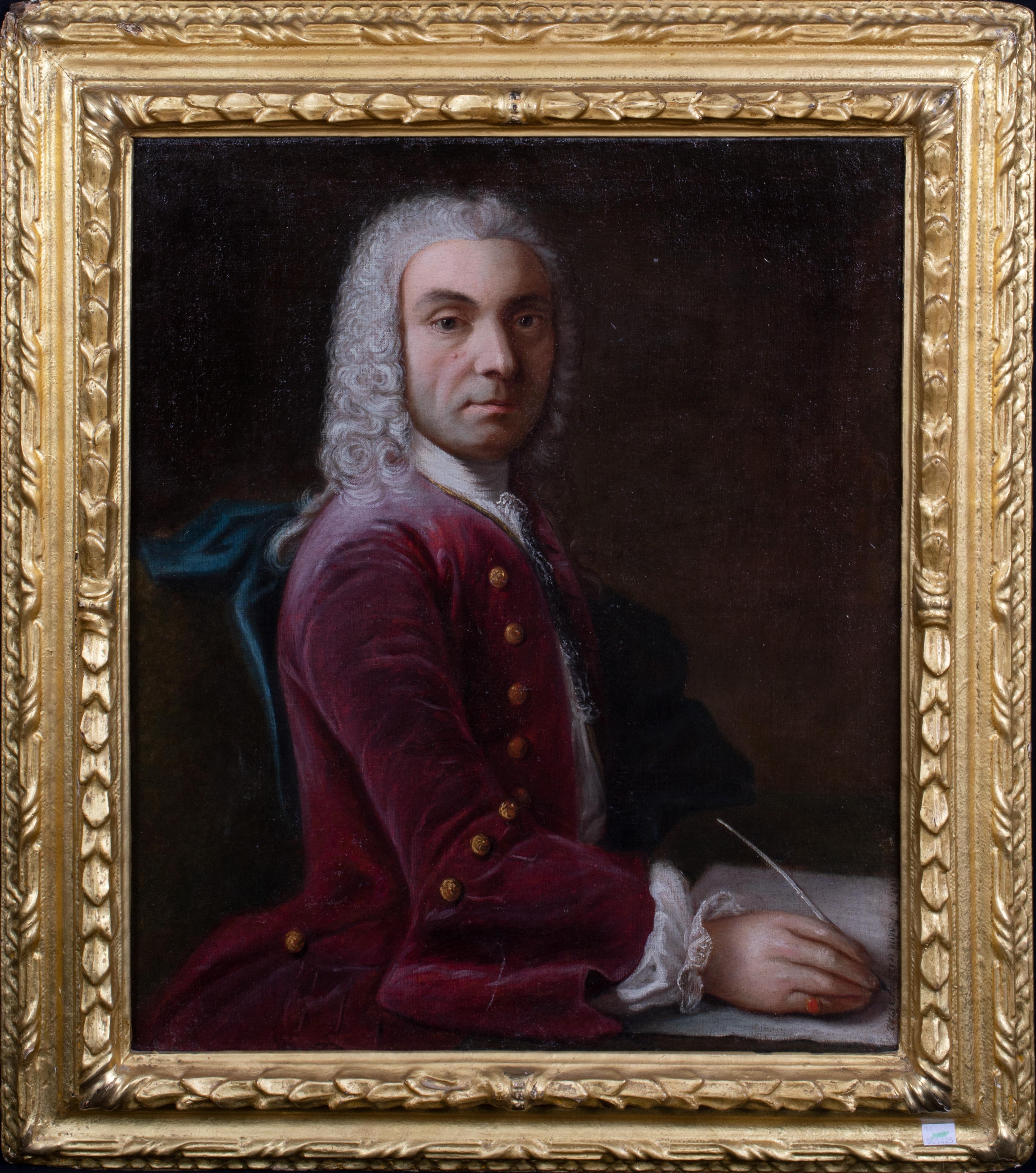 Porträt einer spanischen Marquise, 18. Jahrhundert  – Painting von Unknown