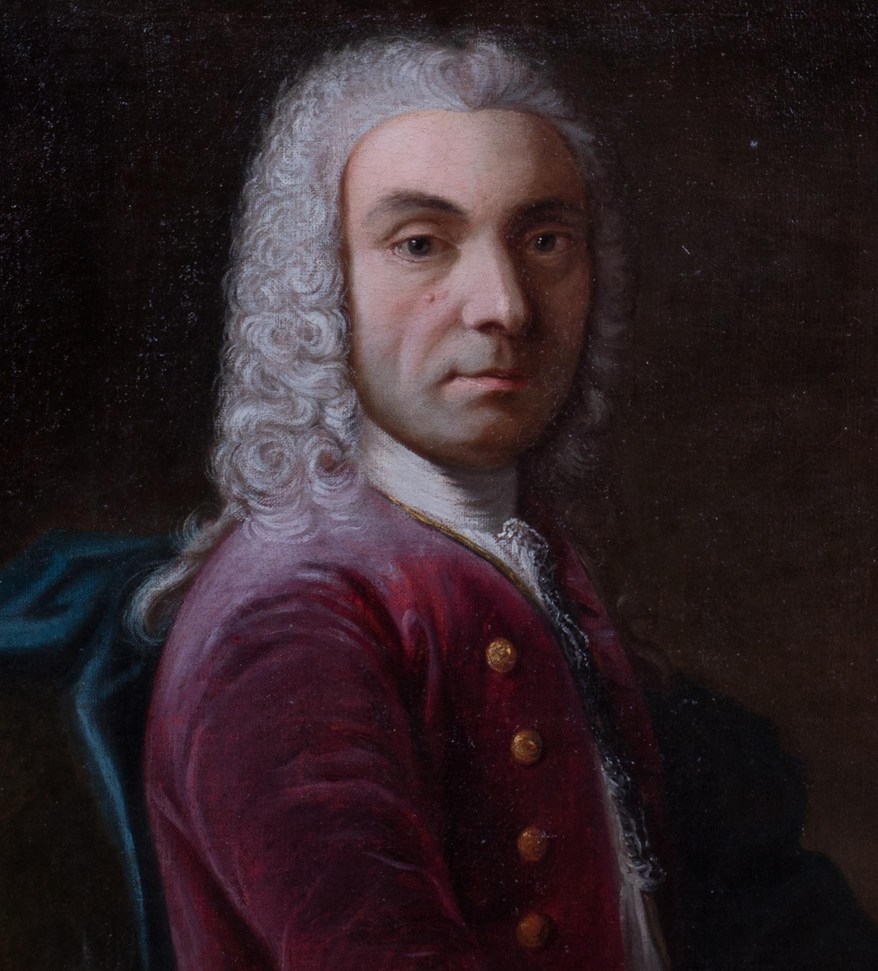 Portrait Of A Spanish Marquess, 18th Century 

attributed to Louis-Michel VAN LOO (1707-1771)

Large 18th European portrait of a Spanish Marquees / Noble at a bureaux signing a document, oil on canvas attributed to Louis-Michel Van Loo. Good quality