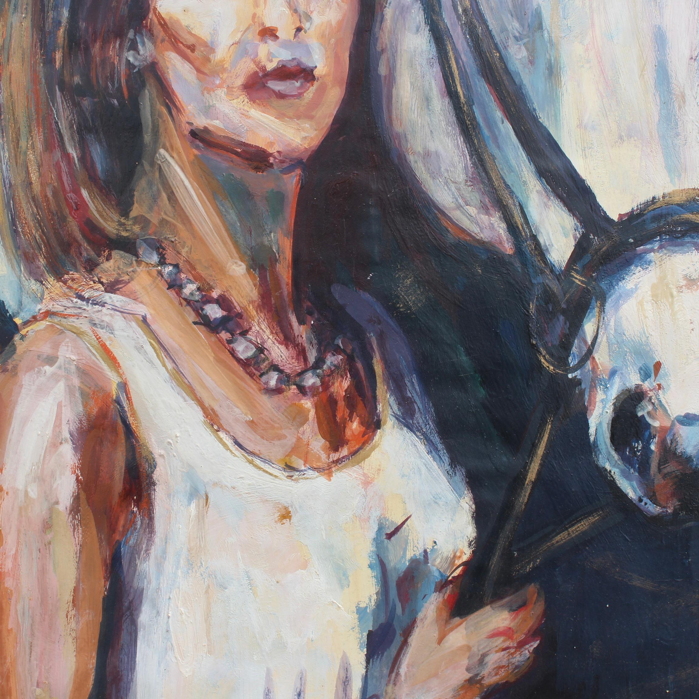 Porträt einer Frau und ihres Pferdes im Angebot 9