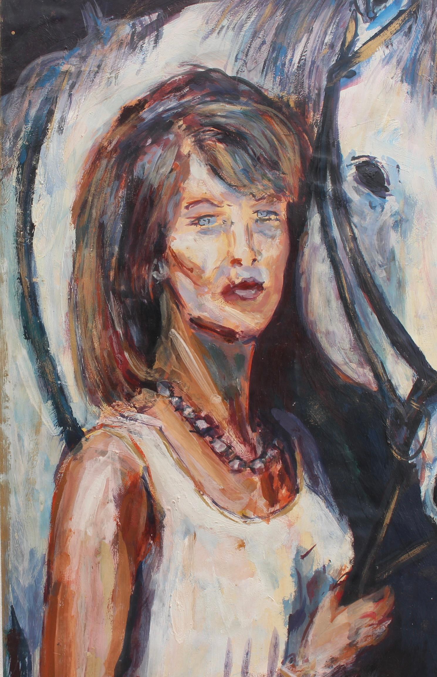 Ritratto di donna e cavallo