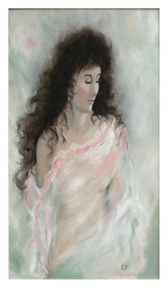Portrait d'une femme (Cher), Figurative féminine verticale des années 1990