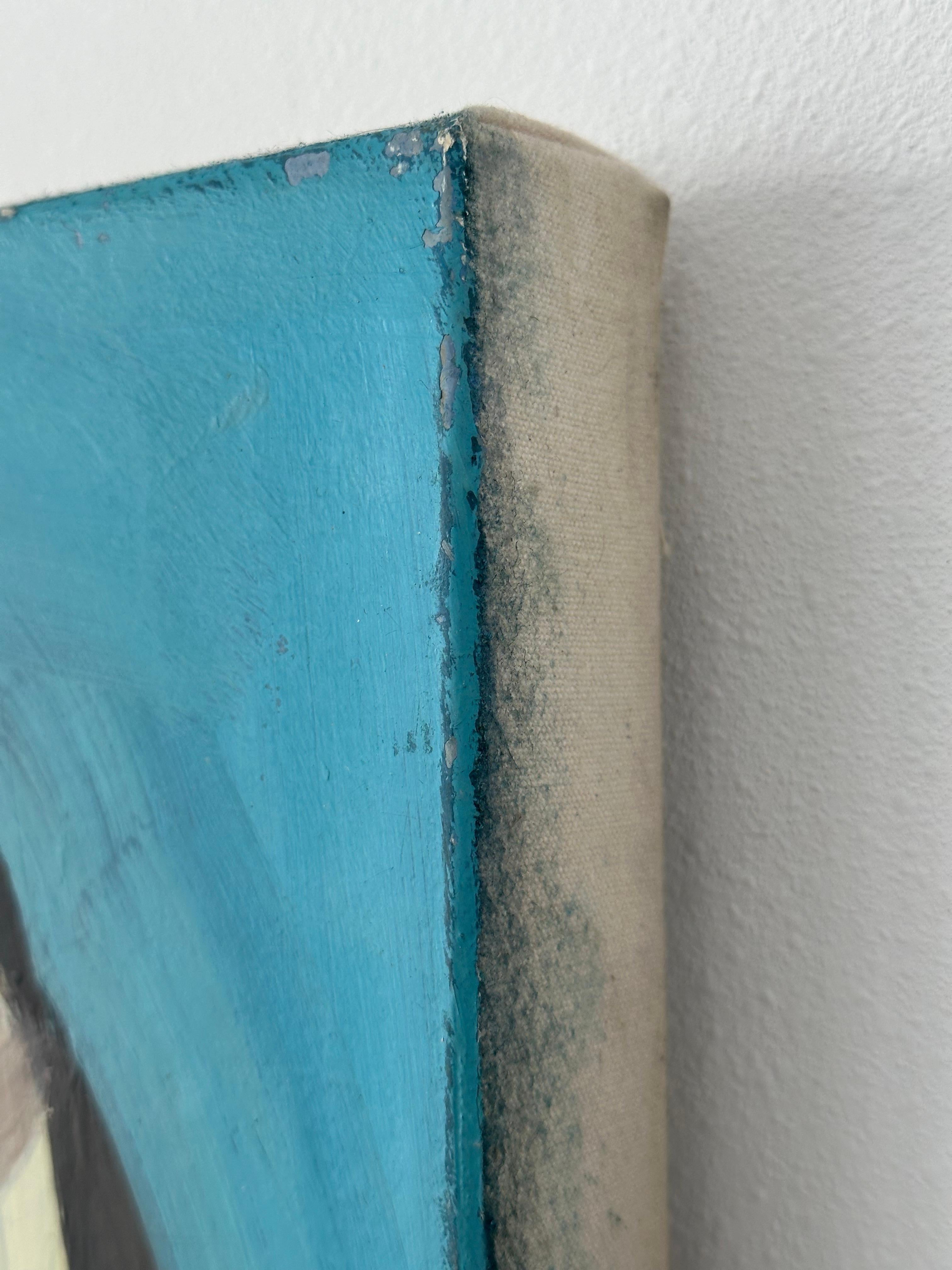 Ritratto di donna - Abstract Painting Grigio di Unknown