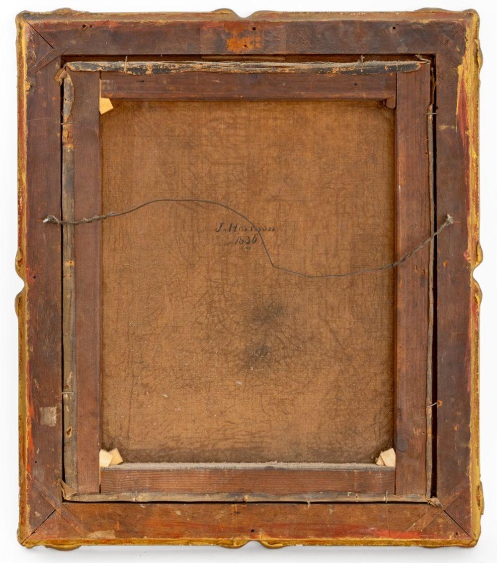 Scuola americana, Ritratto di donna, olio su tela, XIX secolo, non firmato, iscritto 