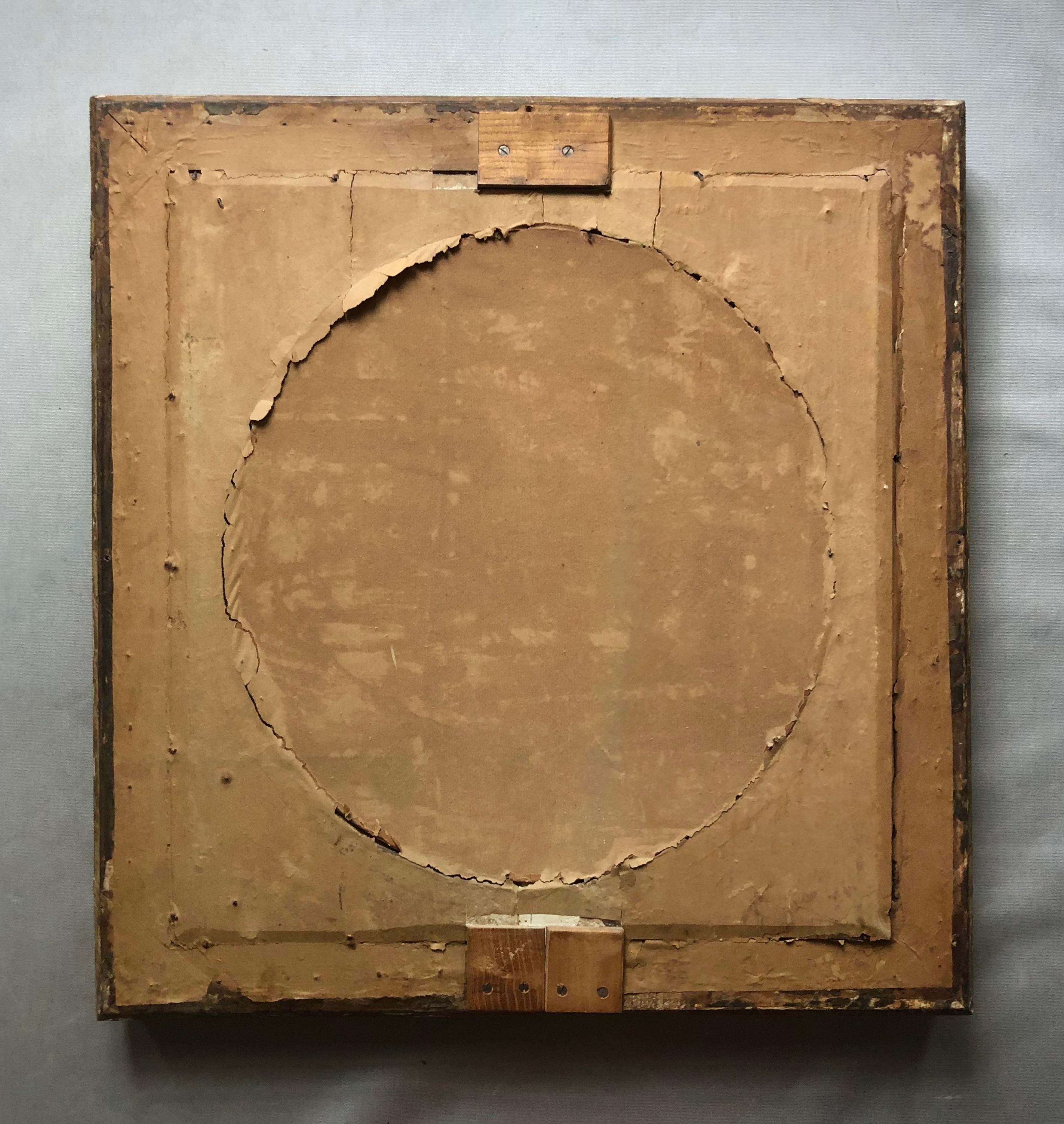 Ritratto di donna, olio su tela del XIX secolo, cornice originale 4