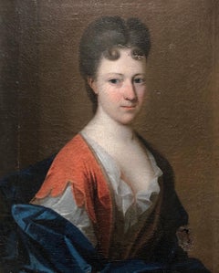 Portrait Of A Woman, Oil On Canvas, Early 18th Century