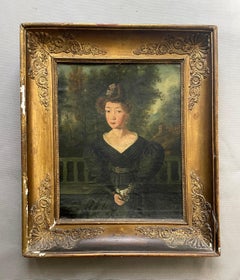 Portrait Of A Woman, Oil On Paper, Signed And Dated 1837 (?)