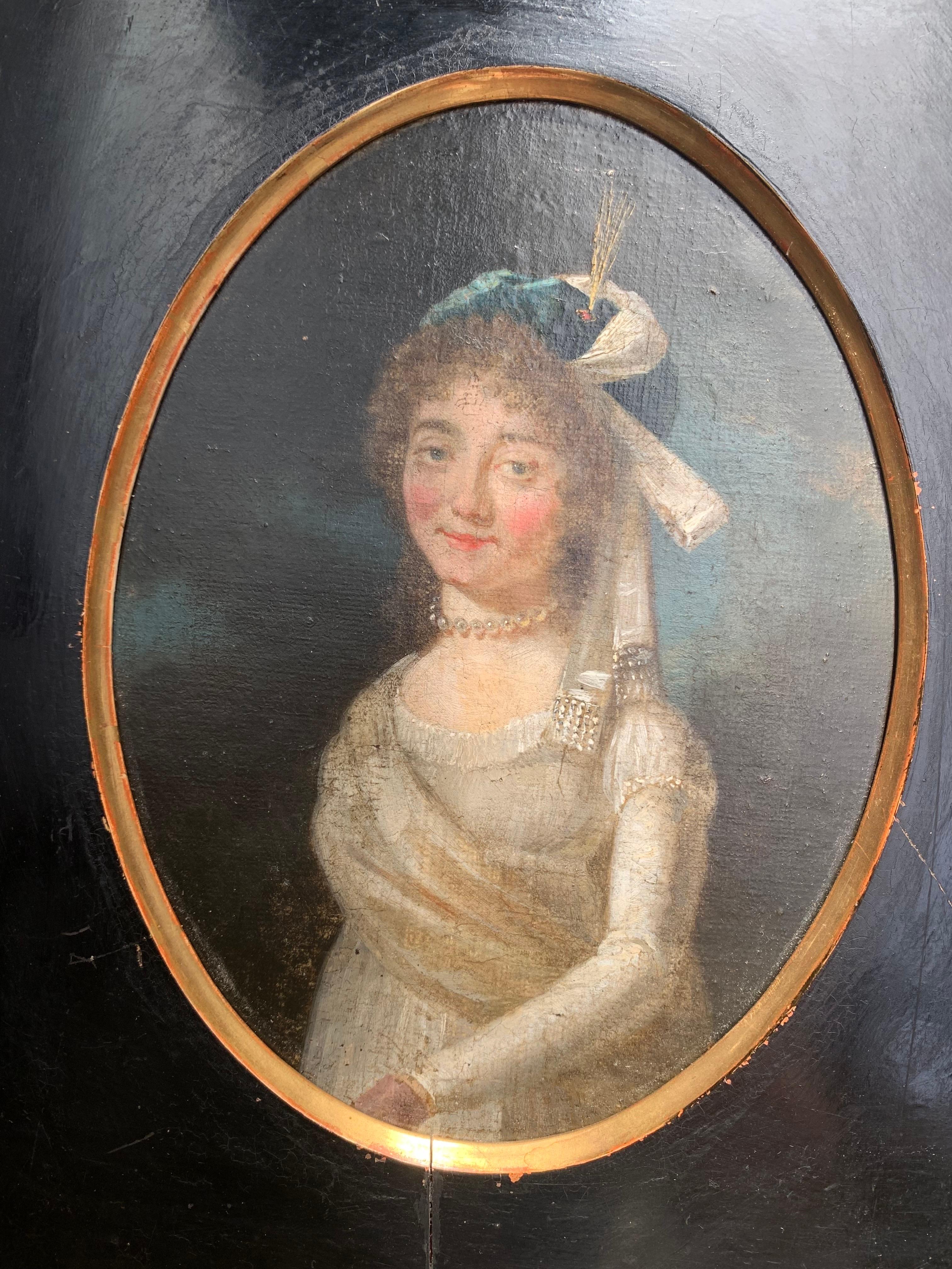 Retrato de mujer con tocado de estilo oriental, hacia 1790-1805 12