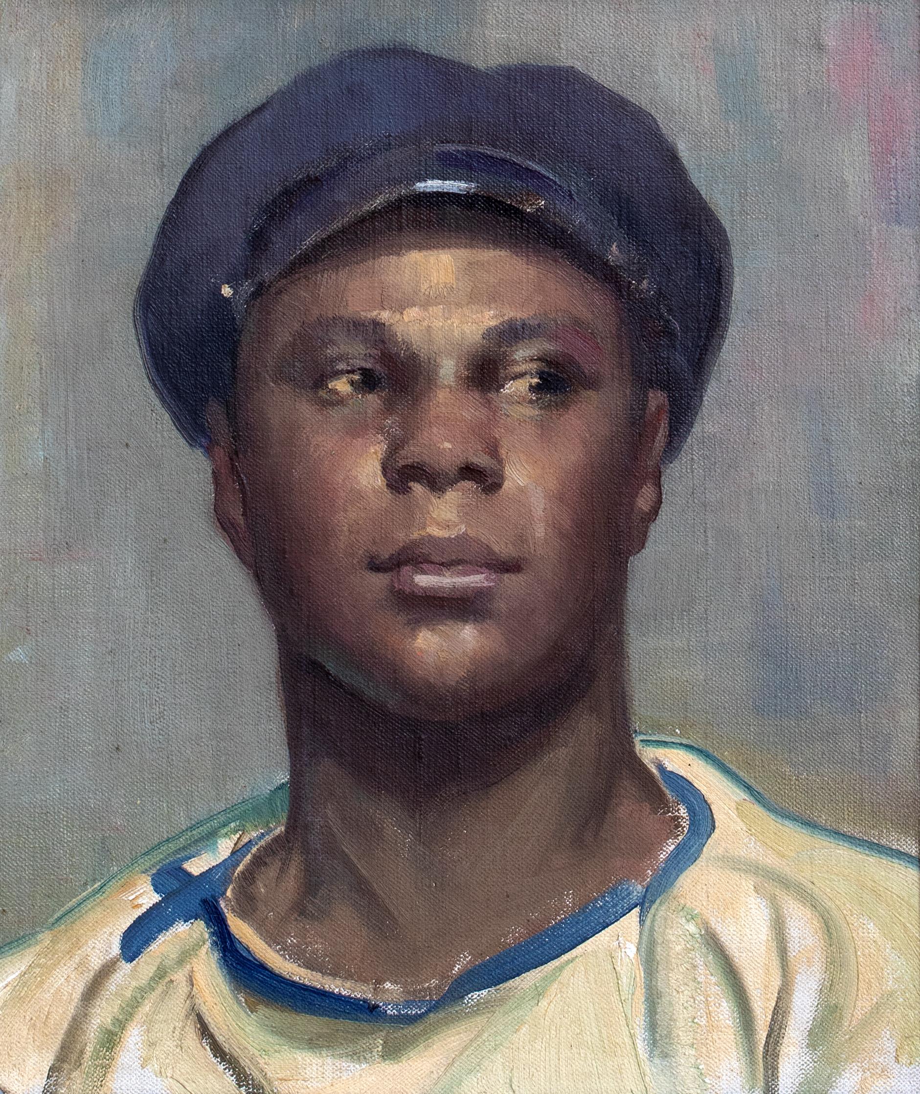 Portrait of a Young Black Sailor, circa 1910

Newlyn School

Large early 20th Century portrait of a young black sailor, oil on board. Excellent quality and condition bust scale portrait of the young man in his attire. Presented in an antique