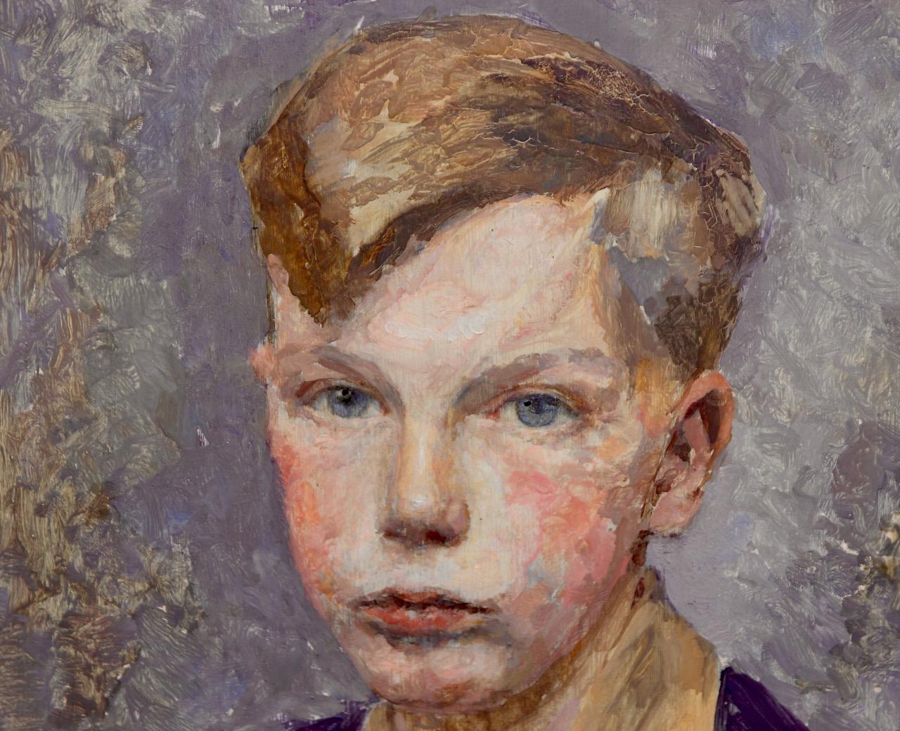 Ritratto di un ragazzo, dipinto impressionista.

Dimensioni SENZA cornice in cm 32 x 42