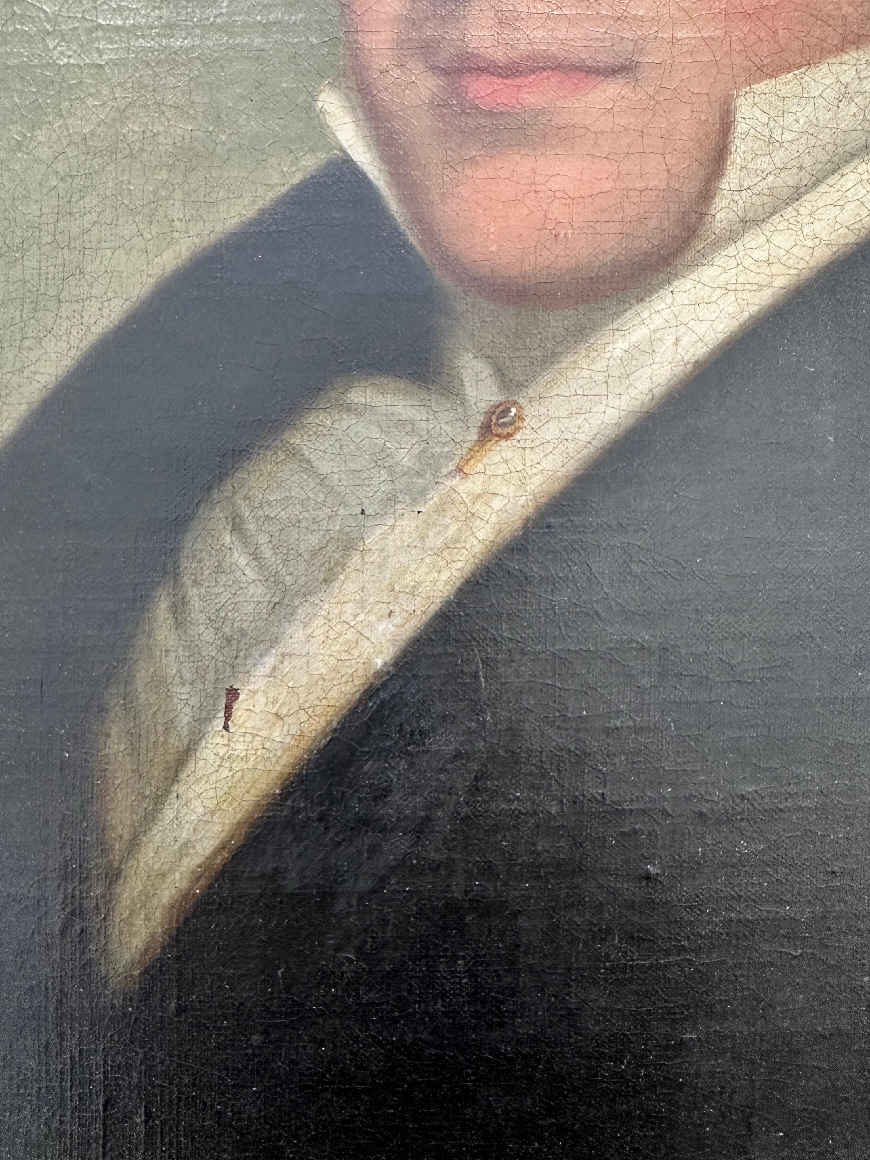 Ritratto di un giovane uomo - Portrait Painting Marrone di Unknown