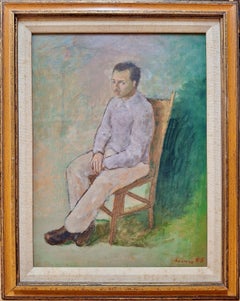 Portrait d'un jeune homme assis