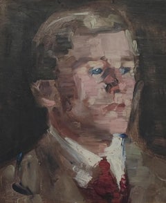 Portrait d'un jeune homme avec une cravate
