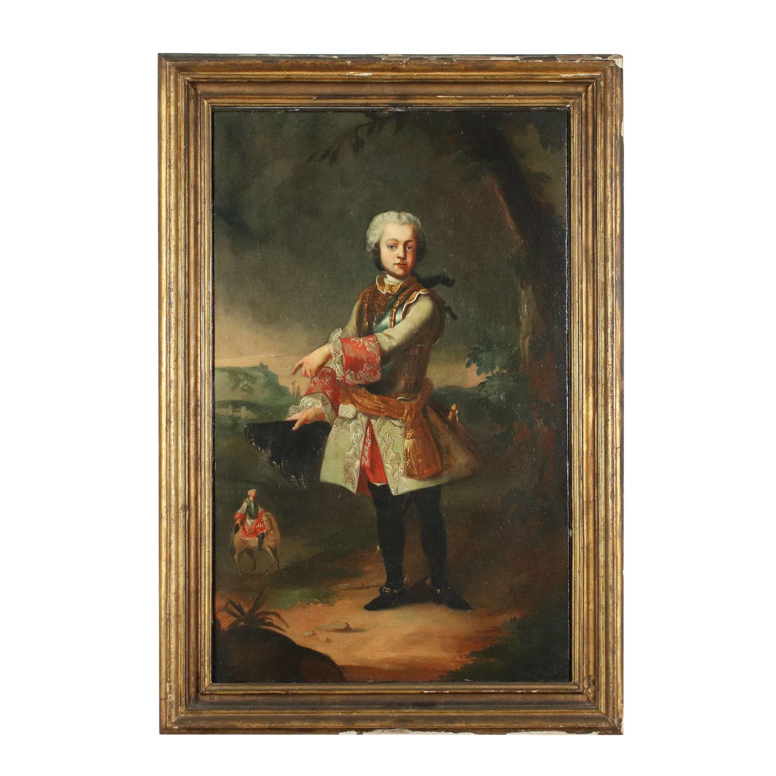 Unknown Portrait Painting - Portrait Of A Young Nobleman Central European School 18th Century