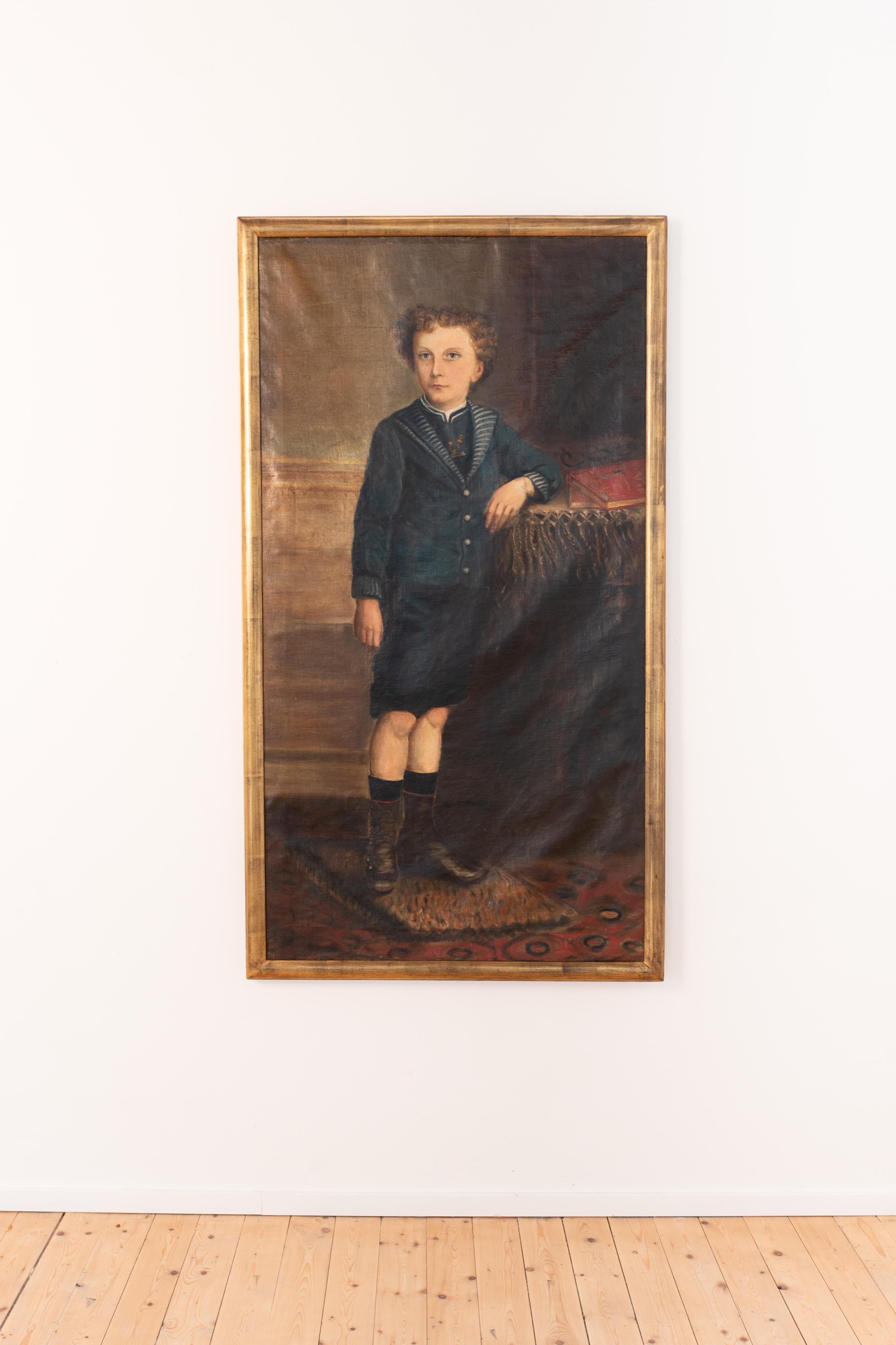 Unknown Portrait Painting - Portrait of a young sailor boy 
