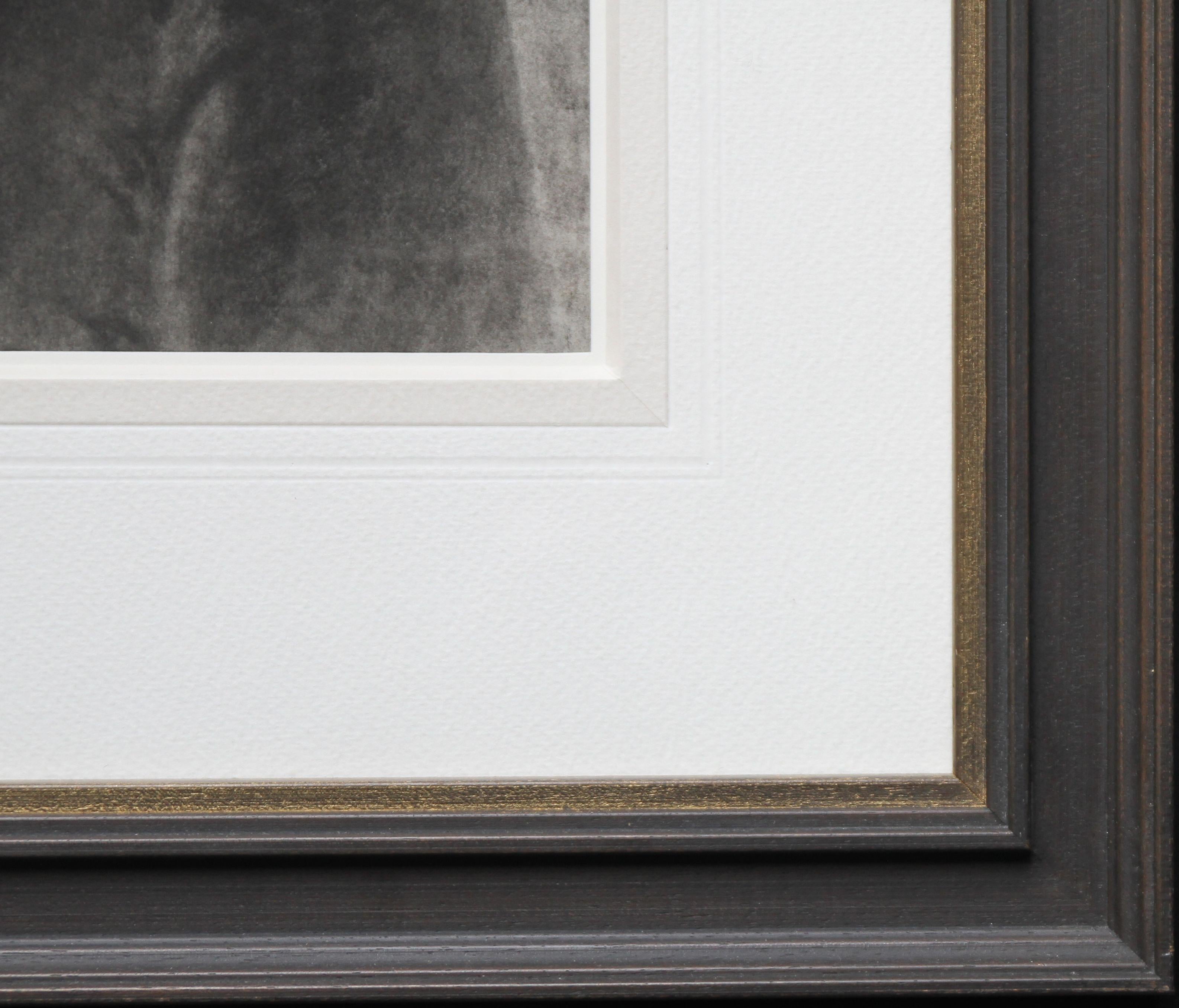 Portrait d'une jeune femme - préraphaélite - col blanc de dessin victorien en vente 2
