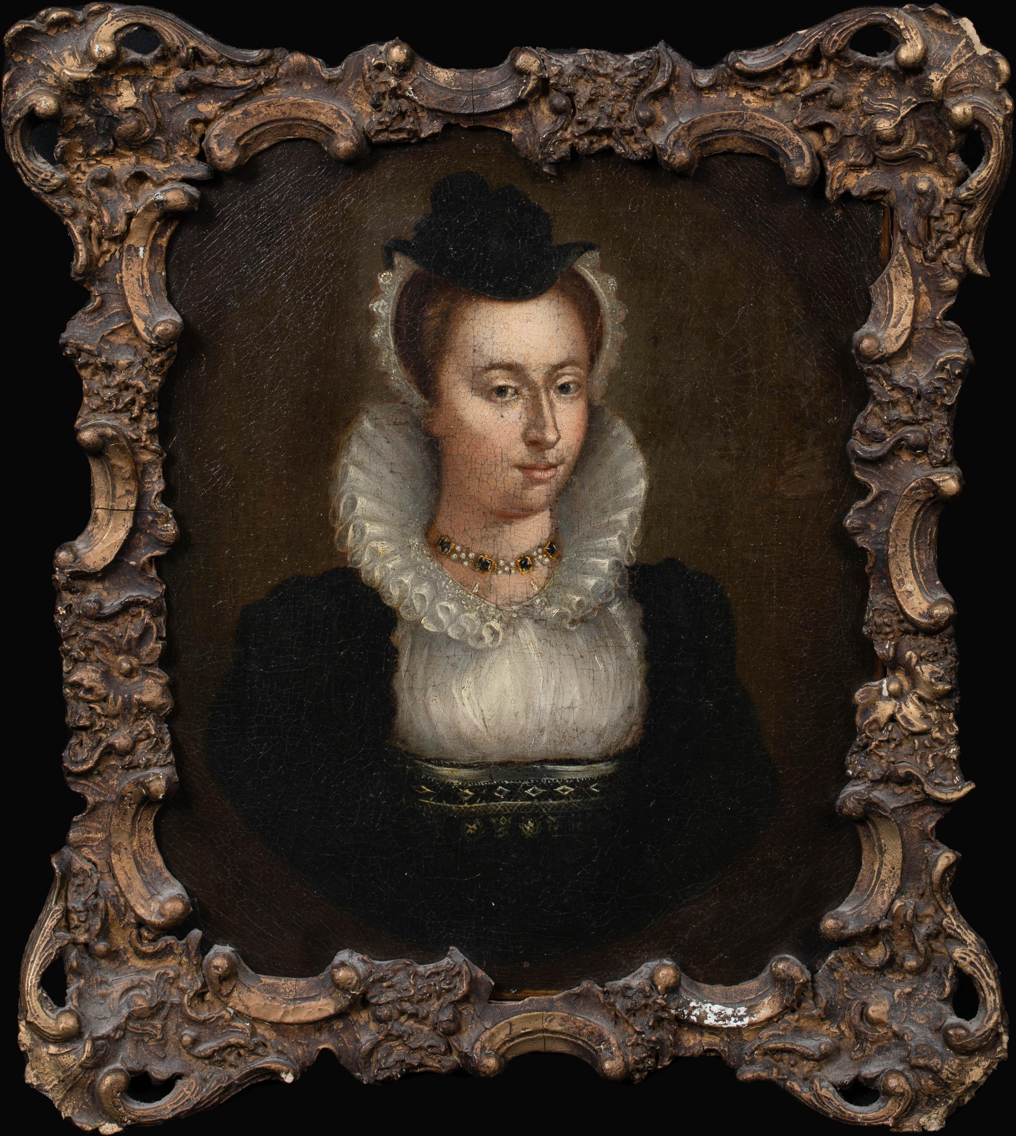 Unknown Portrait Painting - Portrait Of Alice Spencer Countess of Derby (1559-1637)