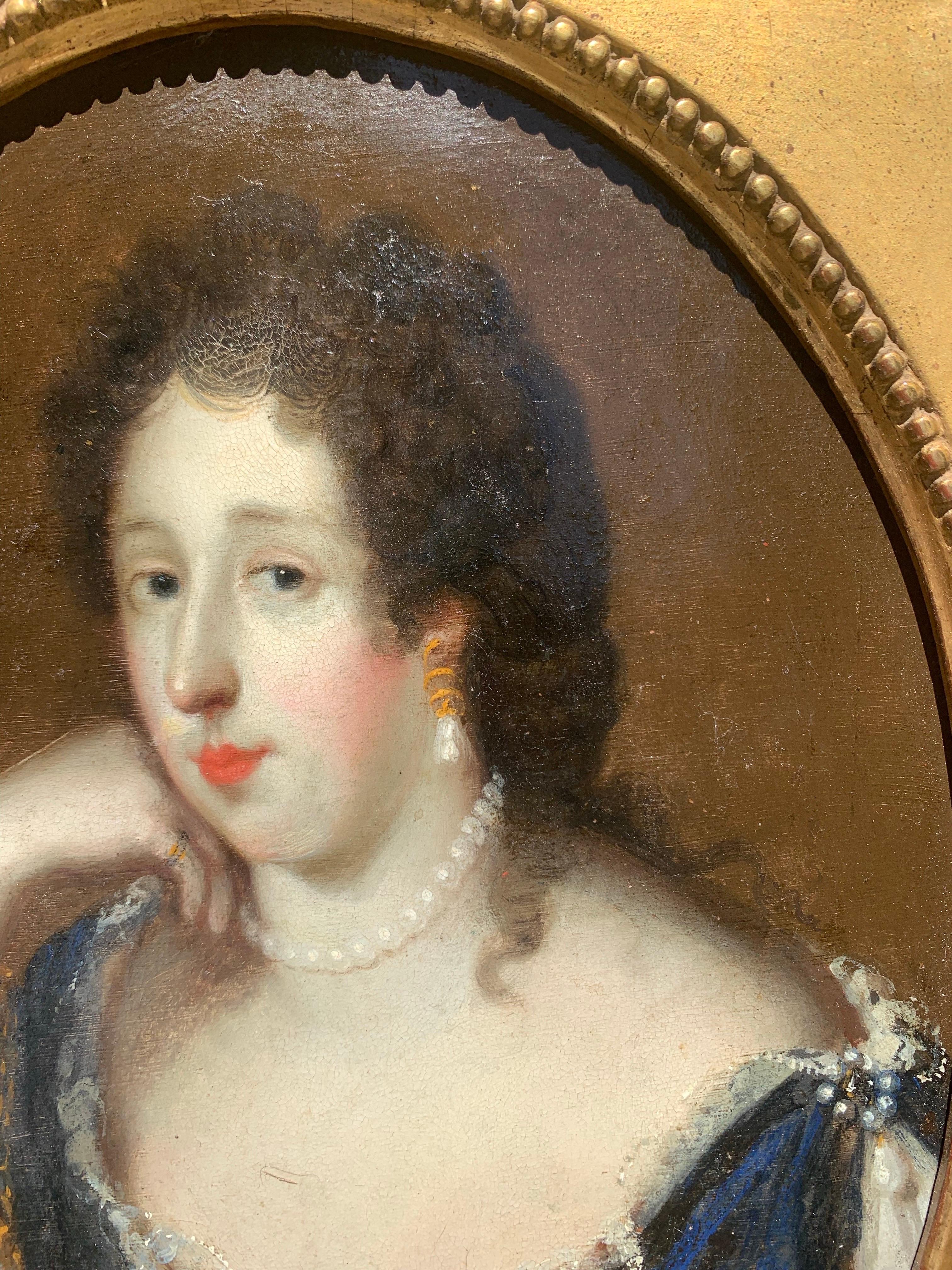Marie Aubry como Andrómeda en la Ópera Persée de Lully - Escuela francesa, finales del siglo XVII. en venta 1