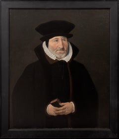 Portrait Of An Elizabethan Gentleman, oil on canvas  English School