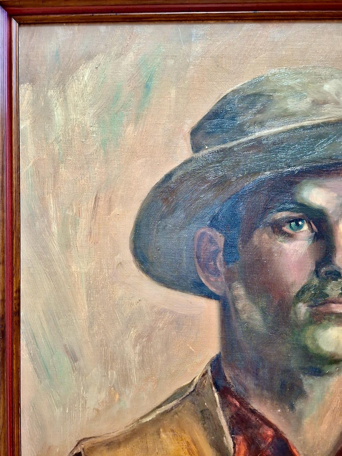 Porträt eines außergewöhnlichen Mannes – Painting von Unknown