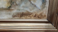 Portrait of an Otterhound, Dog Painting, 1930s, Old Dog