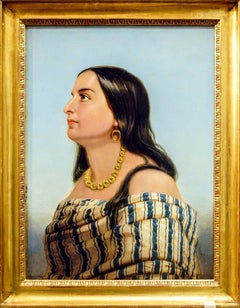 Portrait d'Antoine Garibaldi - Peinture à l'huile - fin du 19ème siècle
