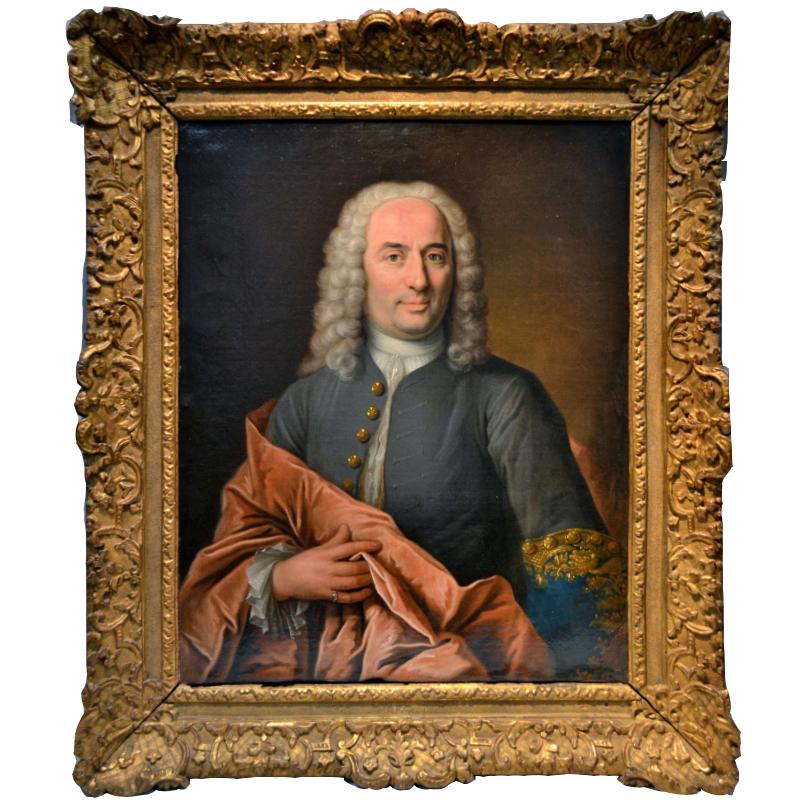 Unknown Portrait Painting - Portrait of Antoine Brulley de Saint-Seine